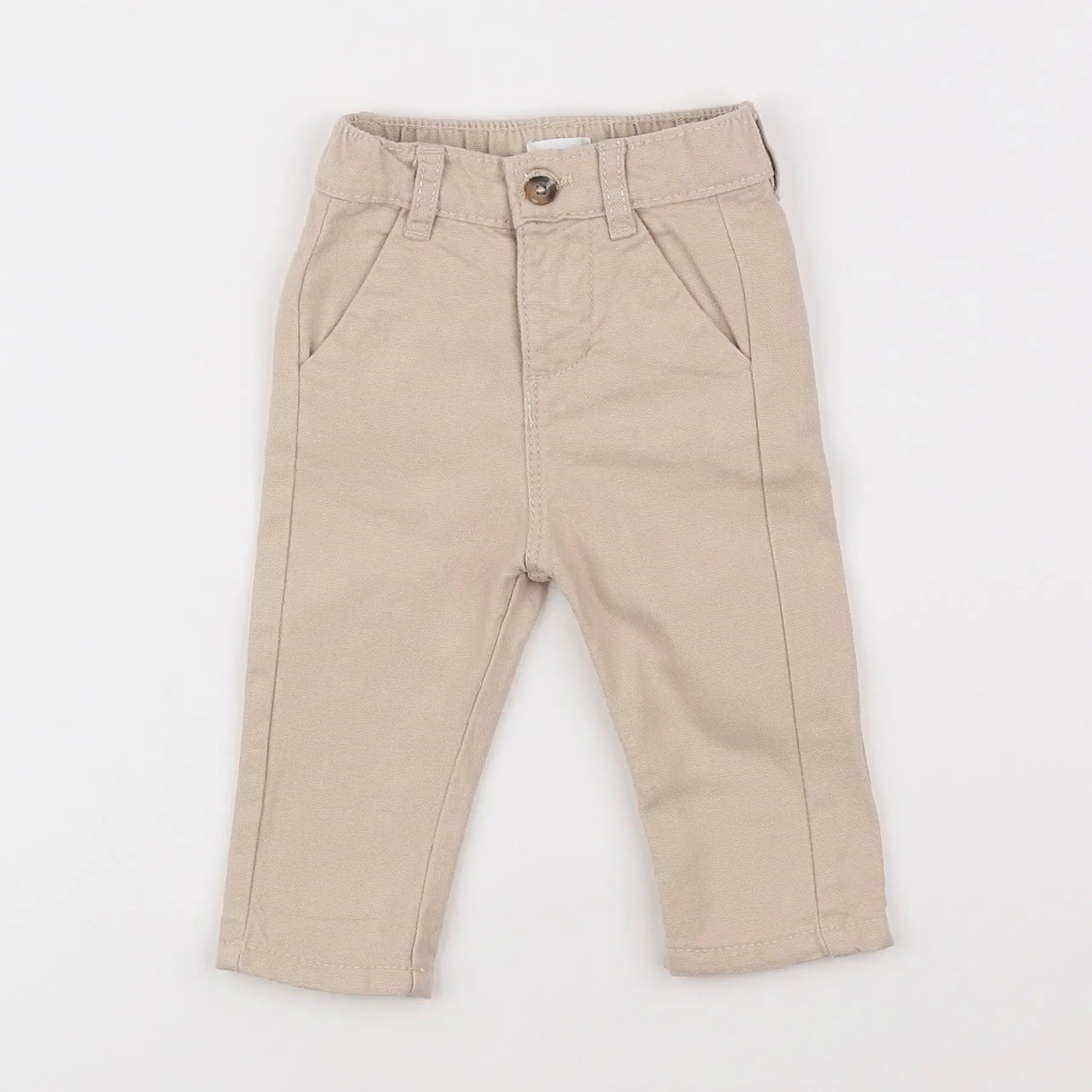 Vertbaudet - pantalon beige - 3 mois