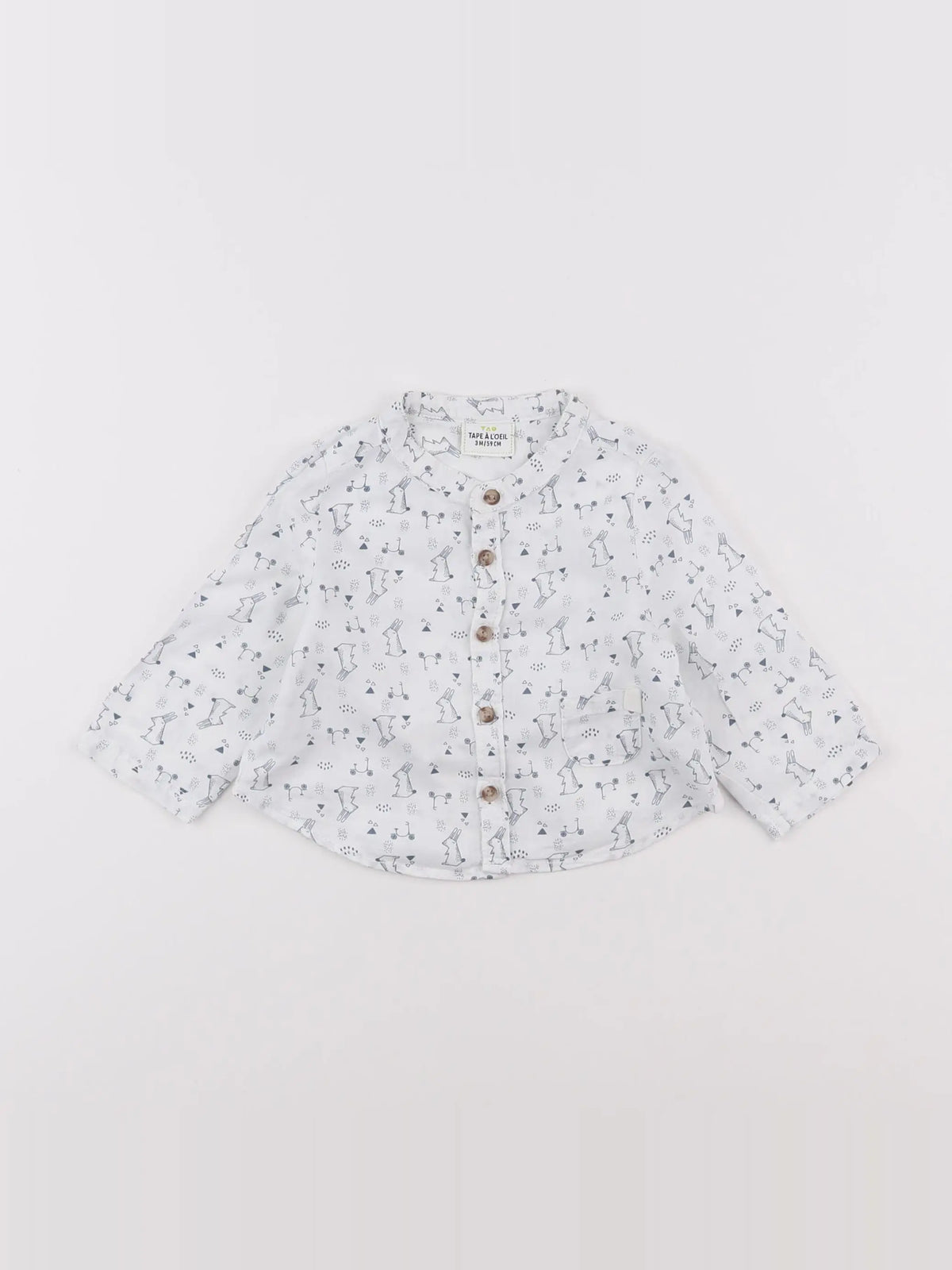 Tape à l'oeil - chemise blanc - 3 mois