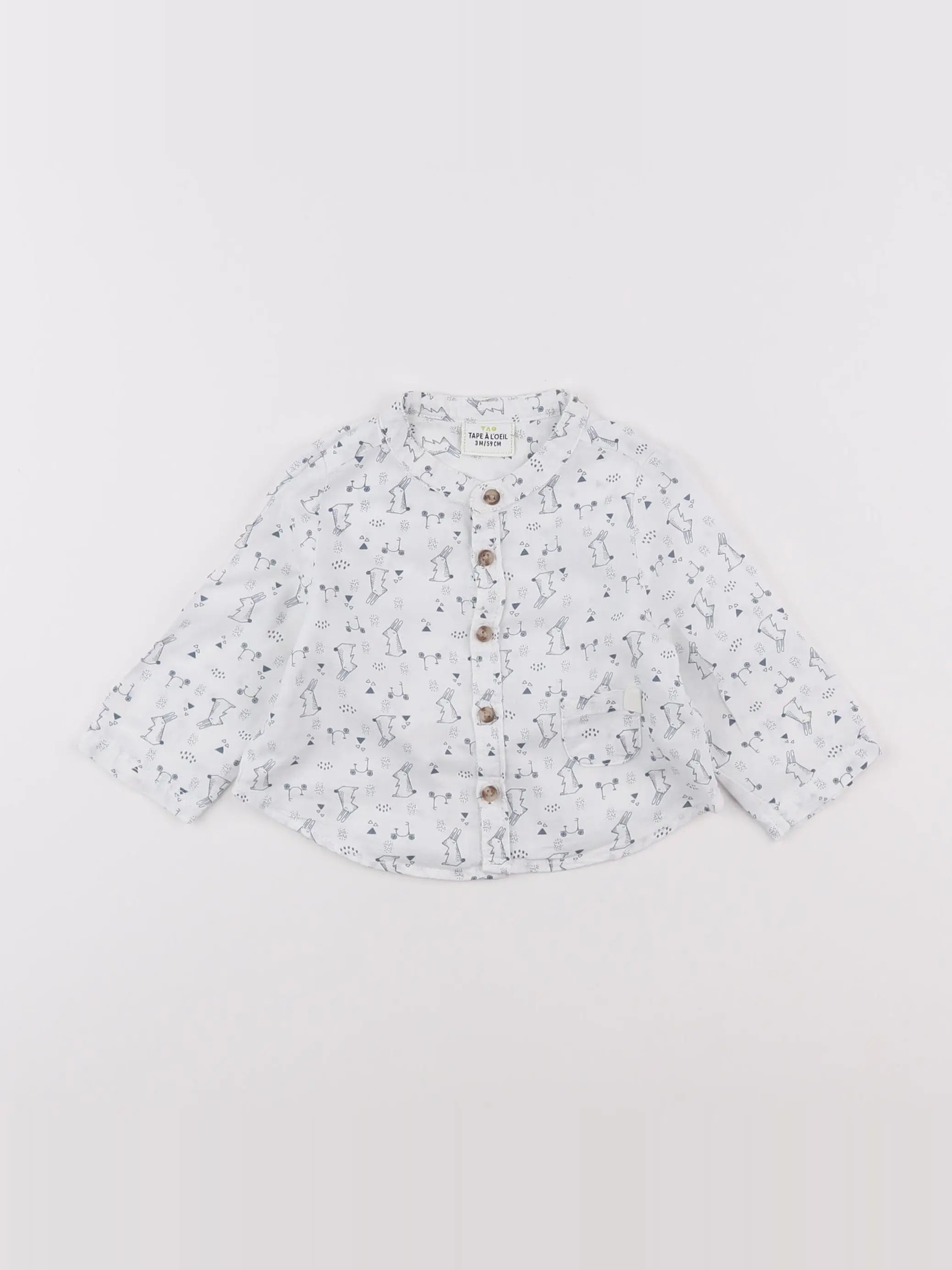 Tape à l'oeil - chemise blanc - 3 mois