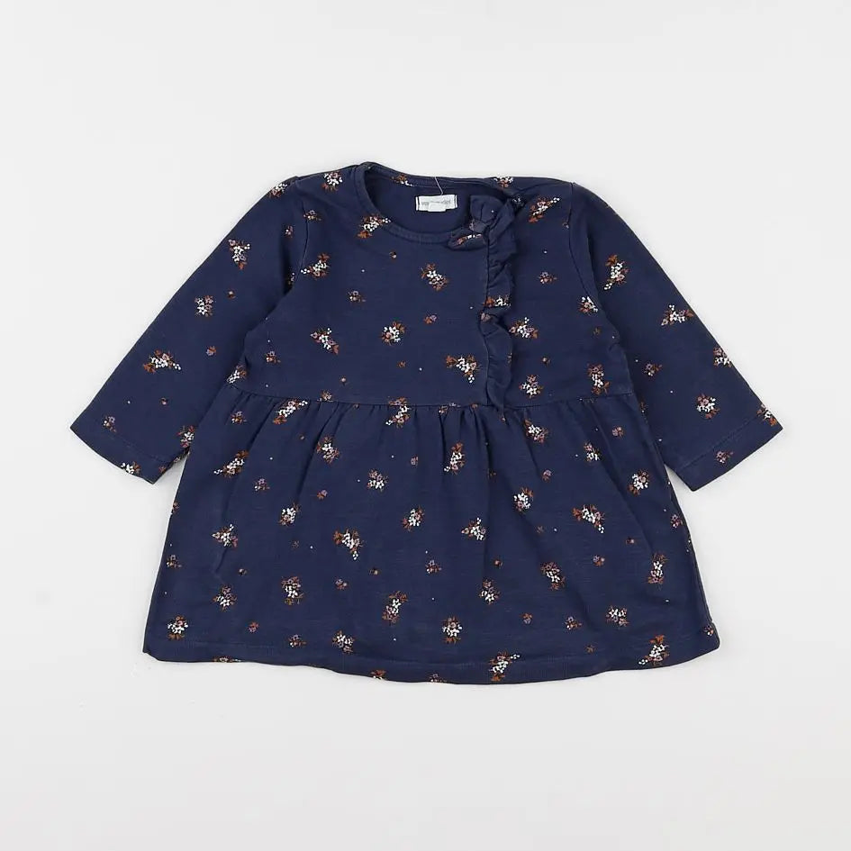 Vertbaudet - robe bleu - 12 mois