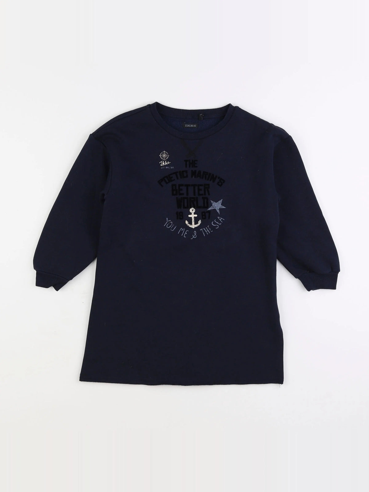 IKKS - robe bleu - 6 ans