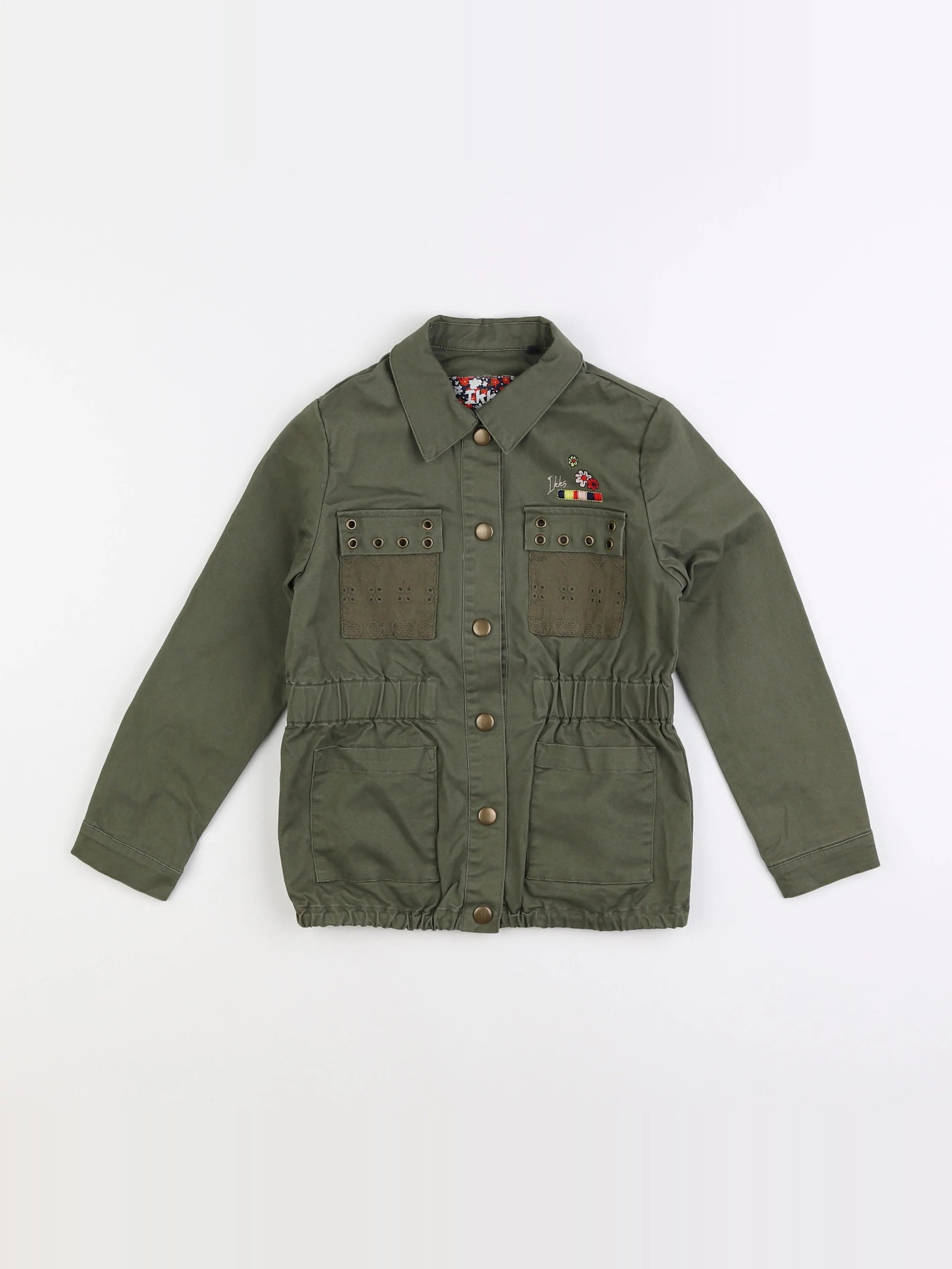 IKKS - veste imprimé au dos vert - 6 ans