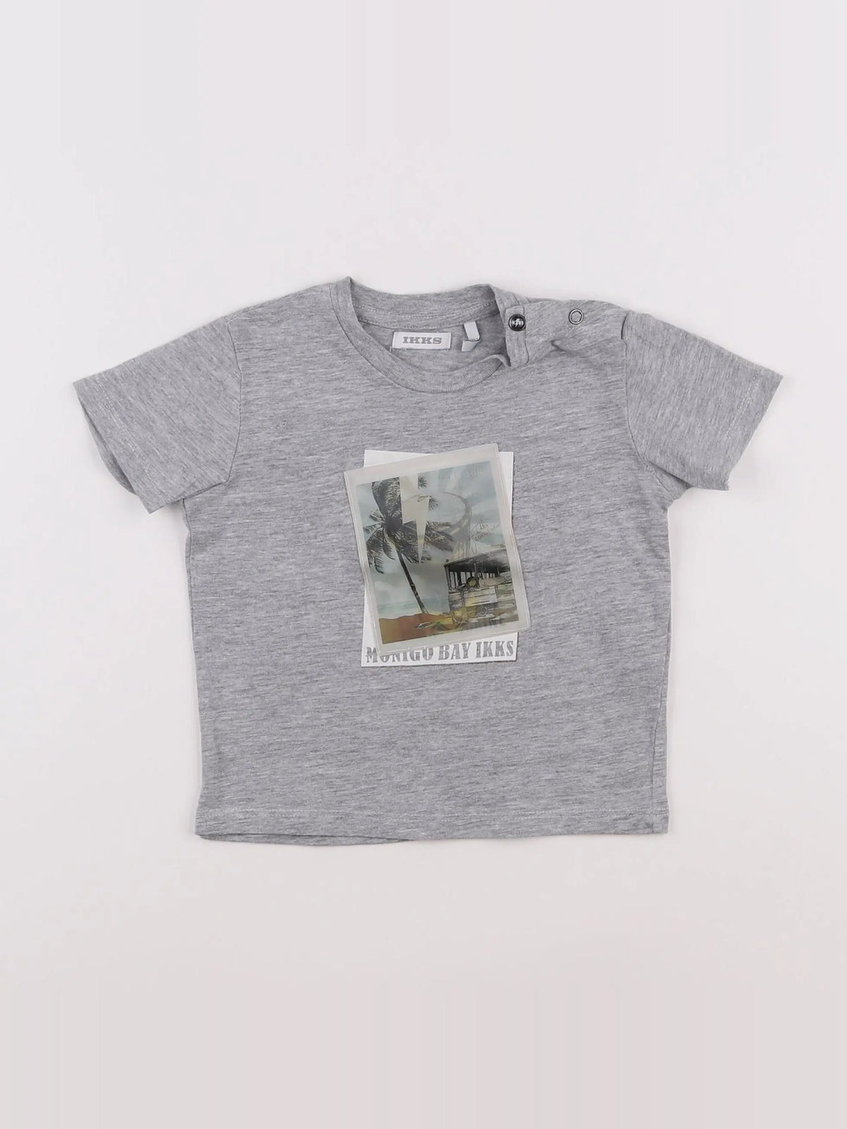 IKKS - tee-shirt gris - 12 mois