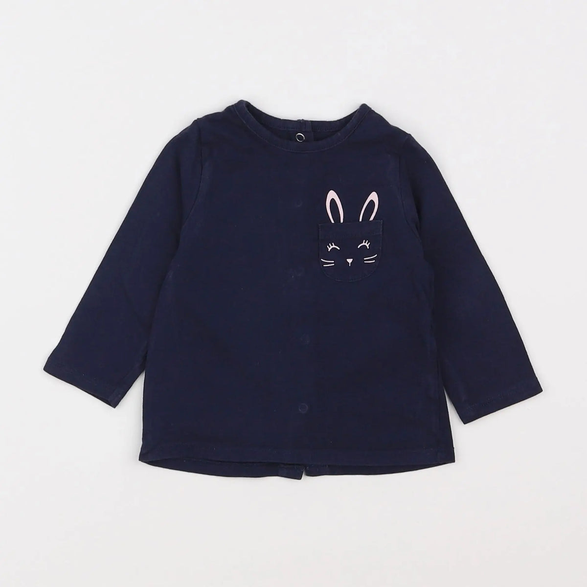 Vertbaudet - tee-shirt bleu - 6 mois