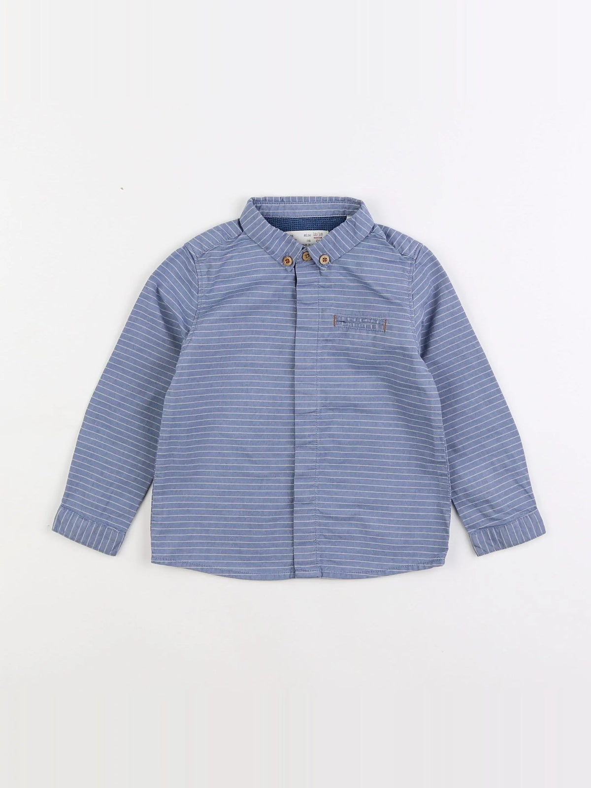Zara - chemise bleu - 12/18 mois
