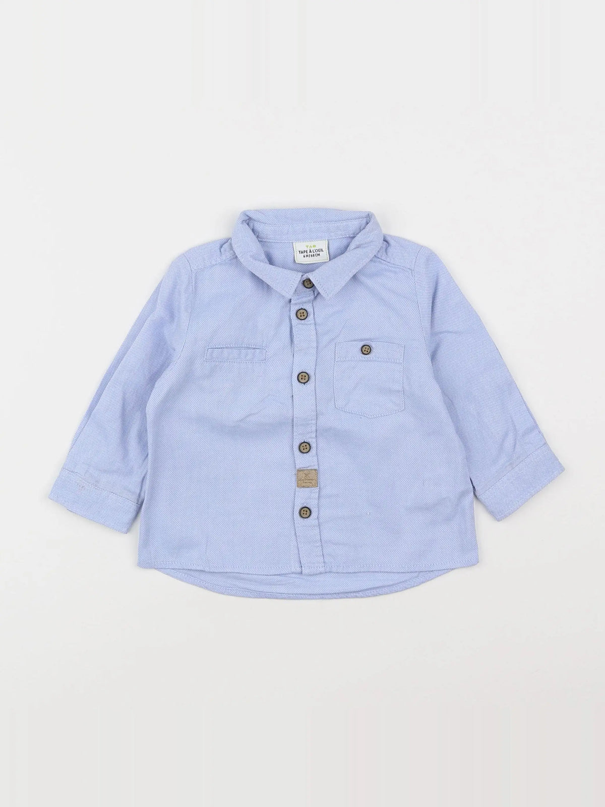 Tape à l'oeil - chemise bleu - 6 mois
