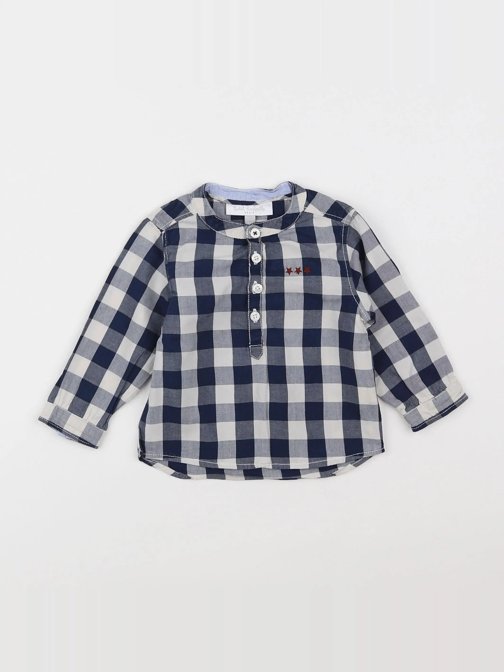 Cadet Rousselle - chemise blanc, bleu - 6 mois
