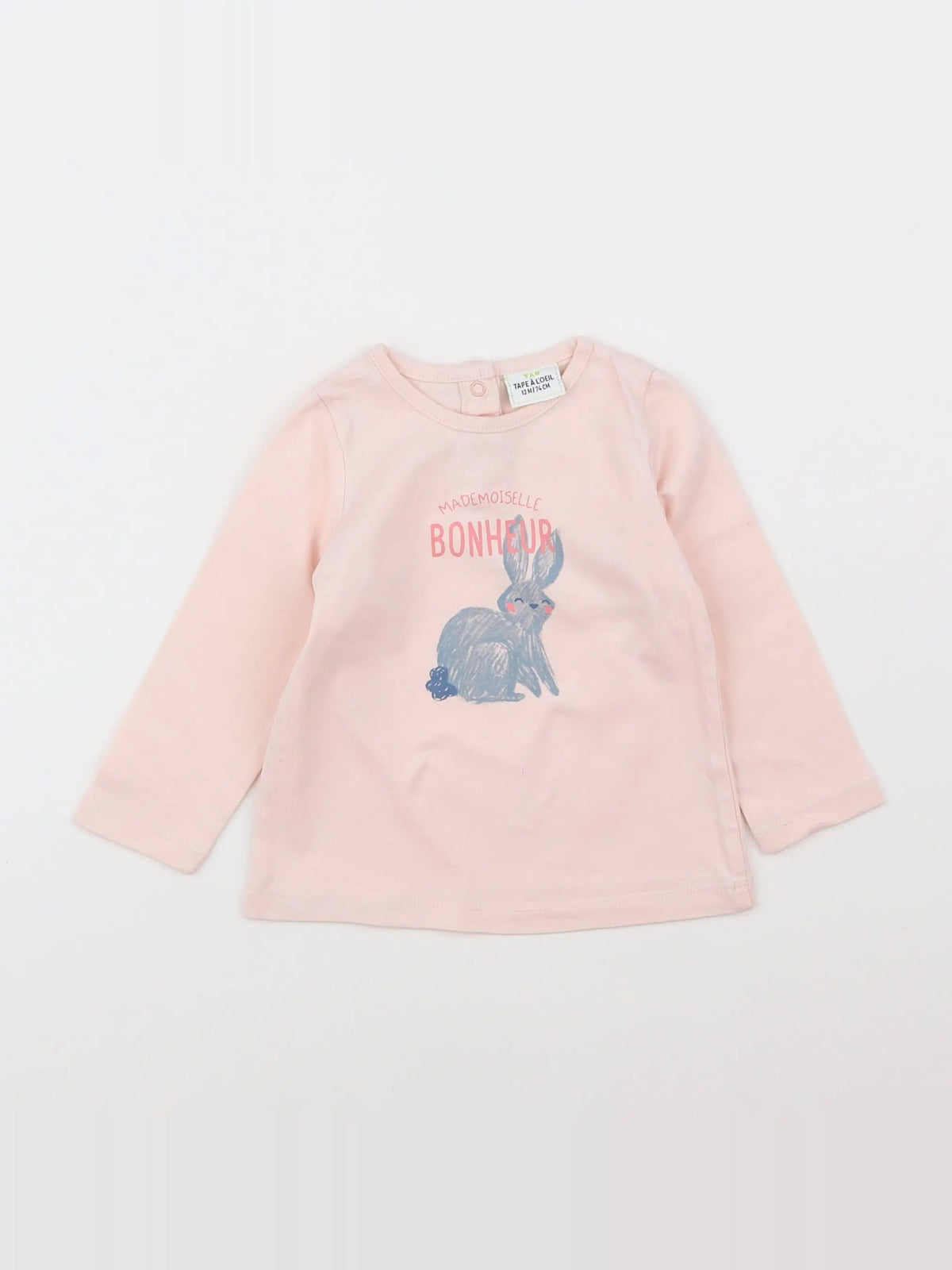 Tape à l'oeil - tee-shirt rose - 12 mois