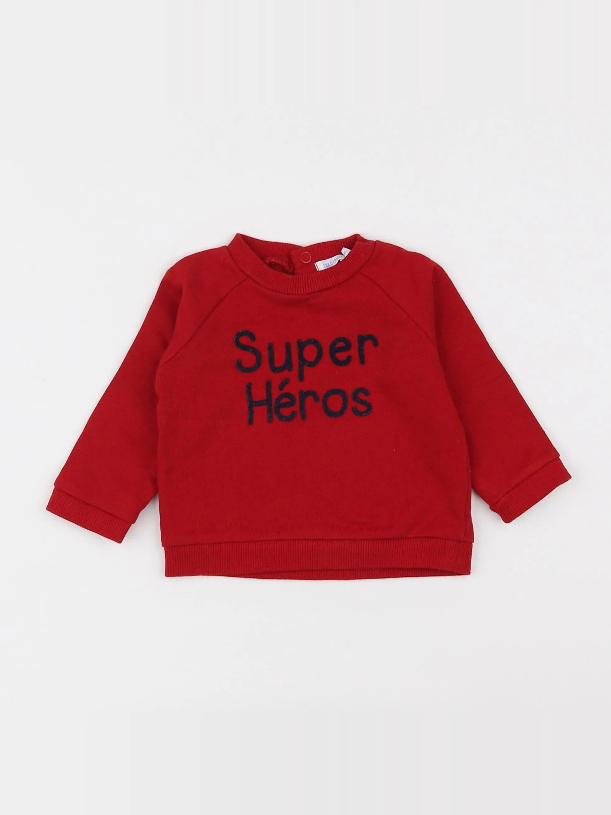 Boutchou - sweat rouge - 6 mois
