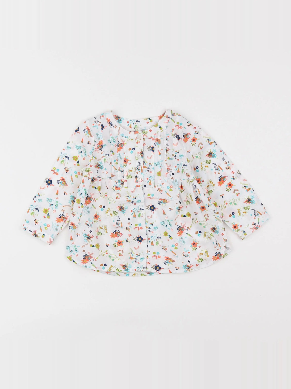 Vertbaudet - blouse blanc - 12 mois