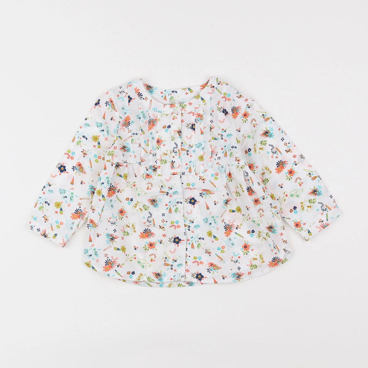 Vertbaudet - blouse blanc - 12 mois