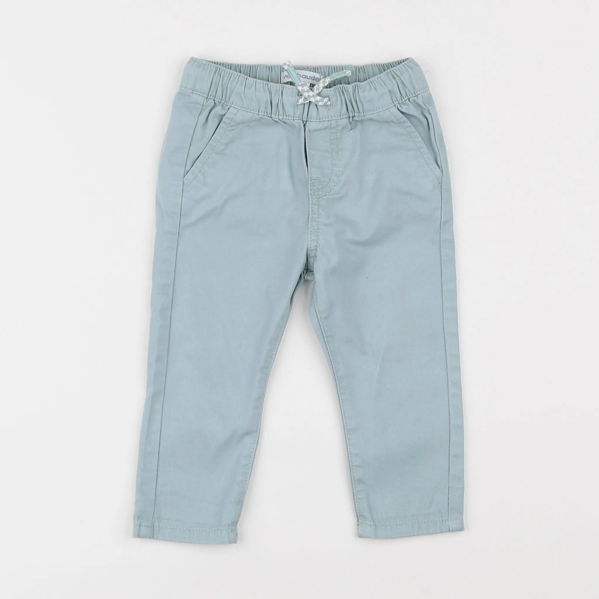 Vertbaudet - pantalon bleu - 9 mois