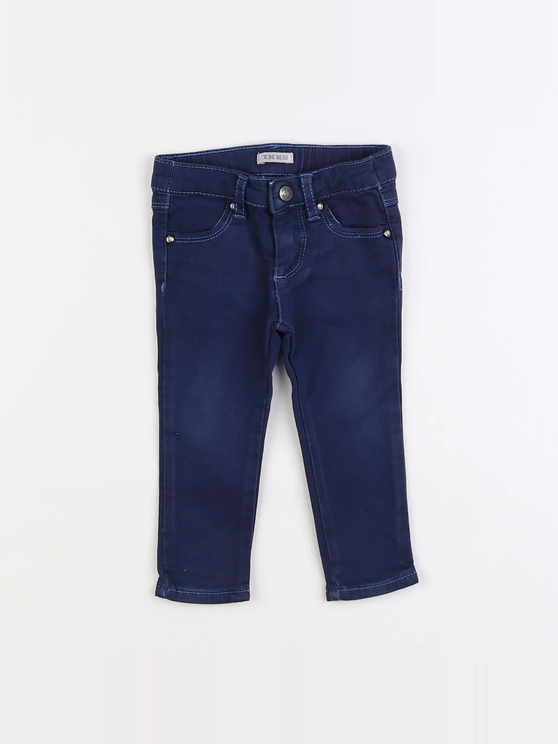 IKKS - pantalon bleu - 12 mois