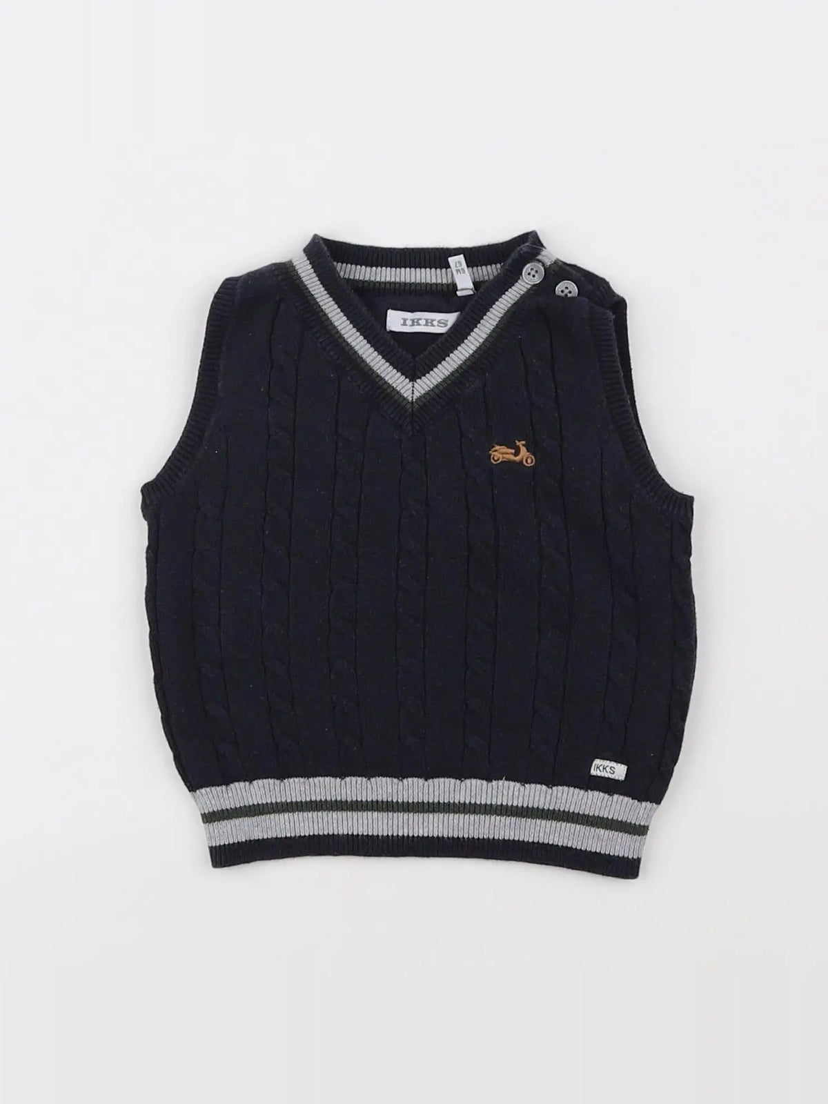 IKKS - pull bleu - 6 mois