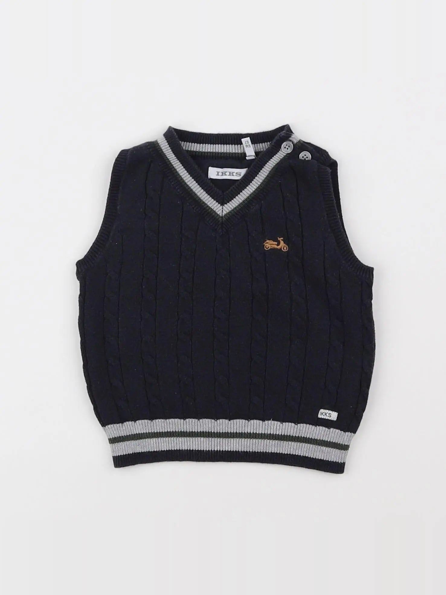 IKKS - pull bleu - 6 mois