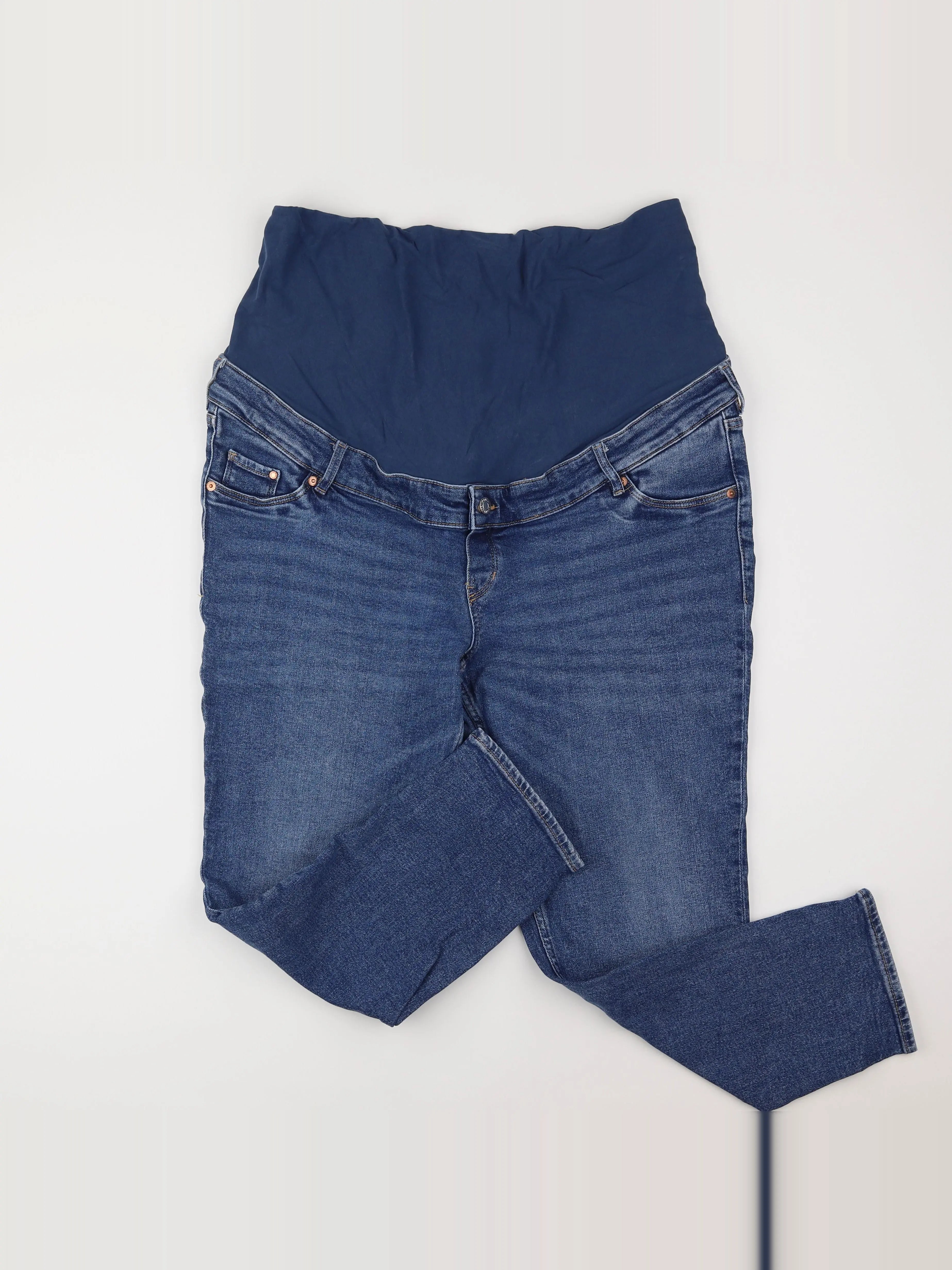 H&M - jean grossesse bleu - 48 à 50