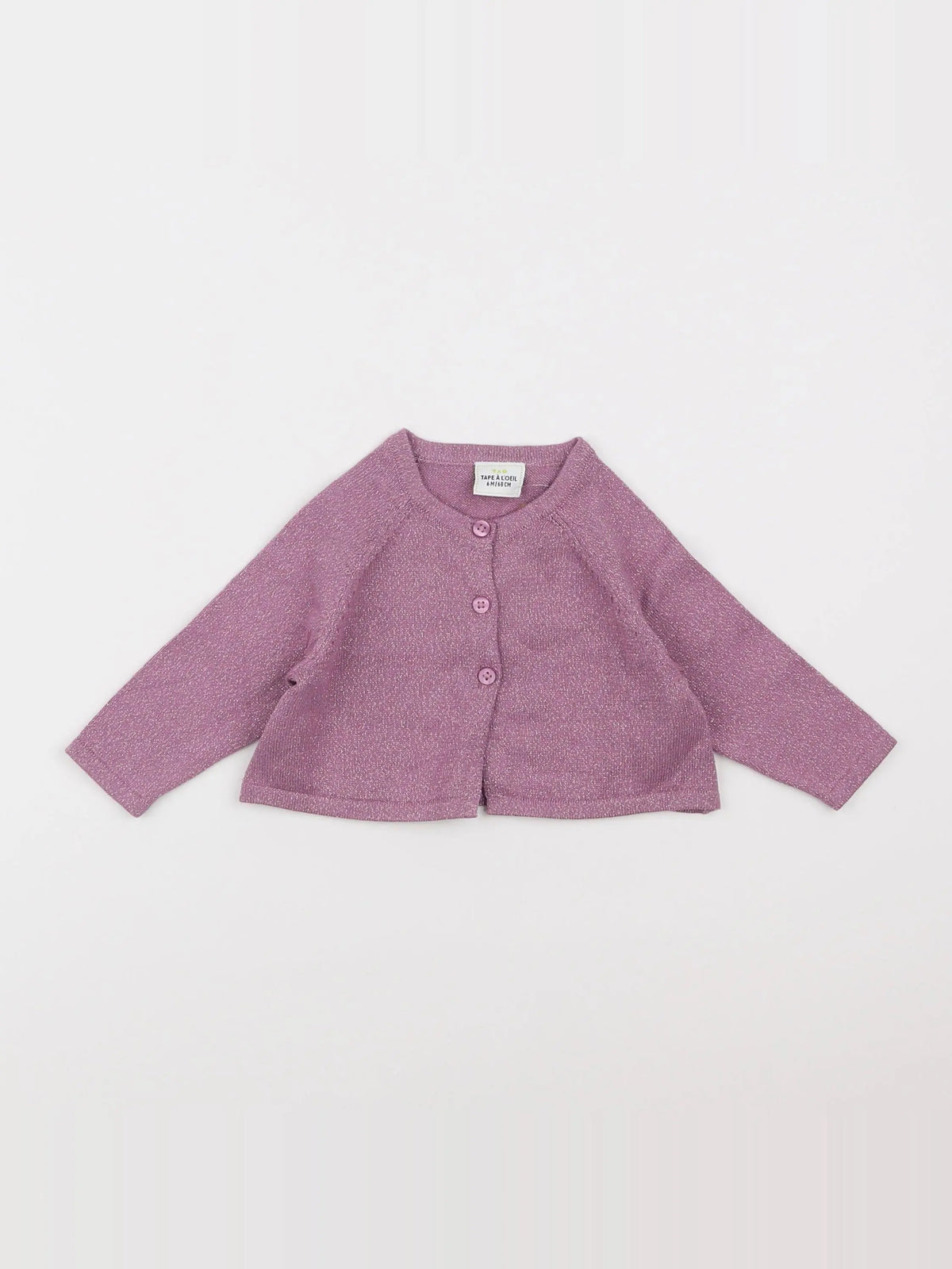 Tape à l'oeil - gilet violet - 6 mois