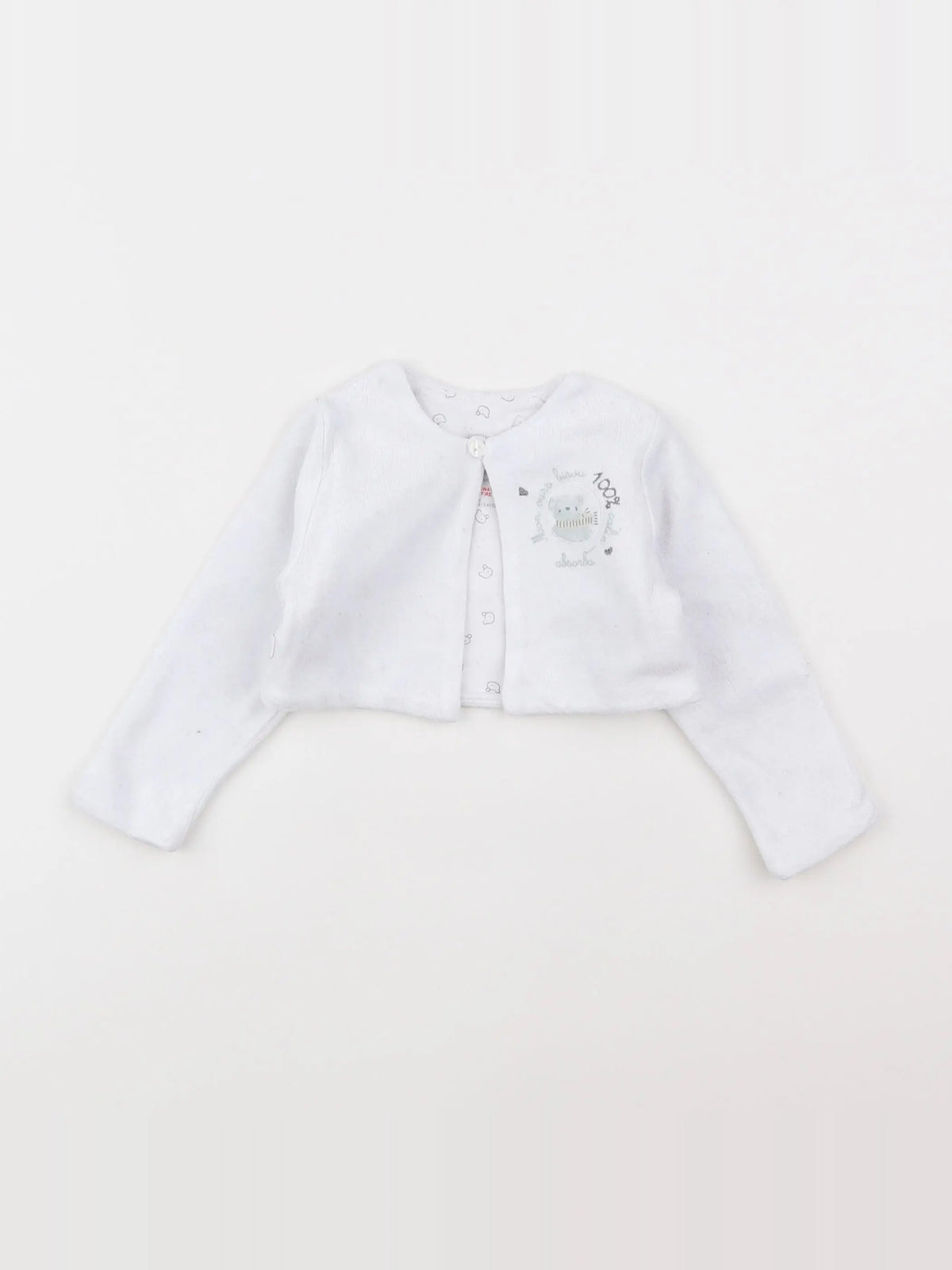 Absorba - gilet blanc - 6 mois