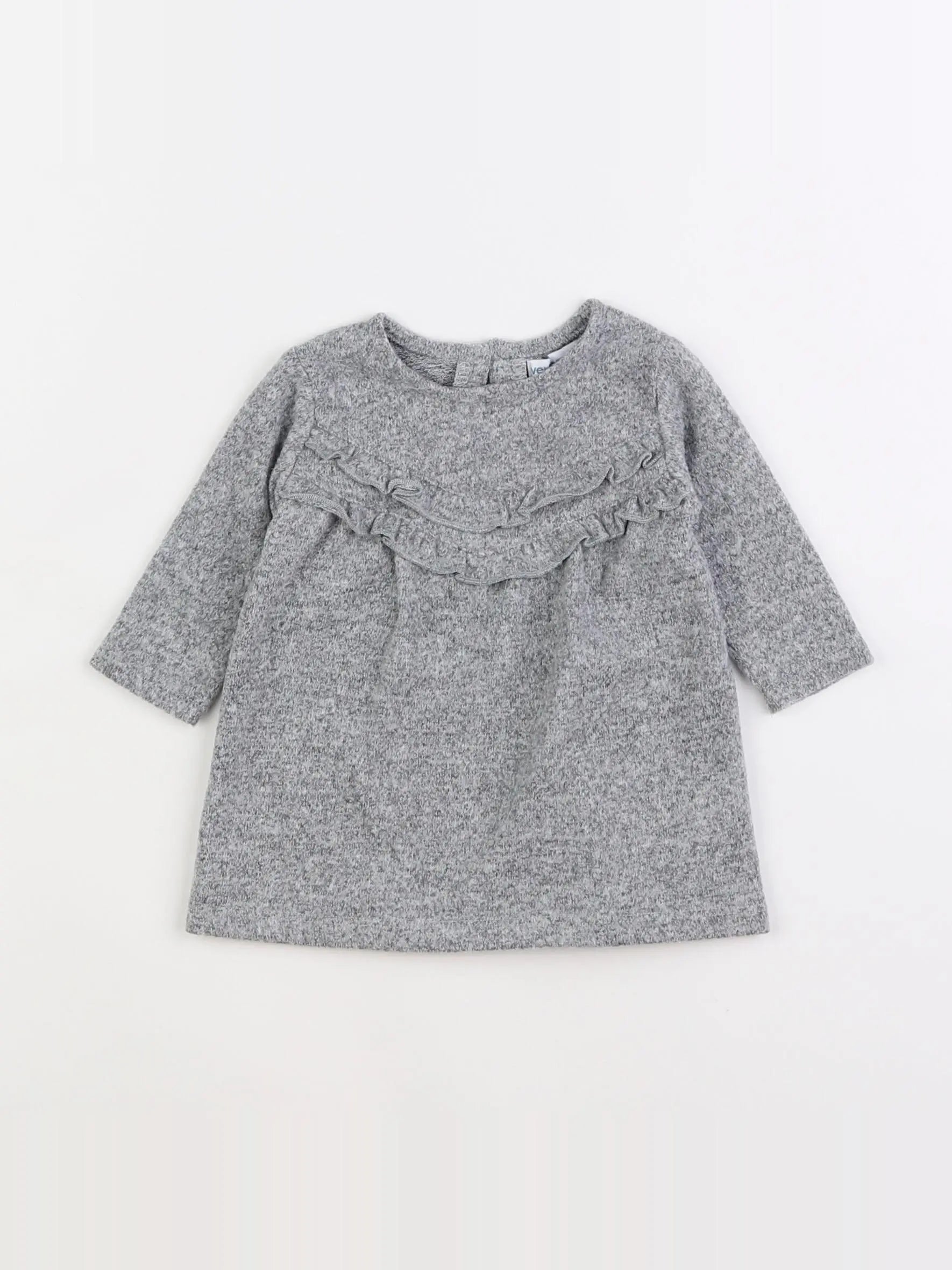 Vertbaudet - robe gris - 3 mois