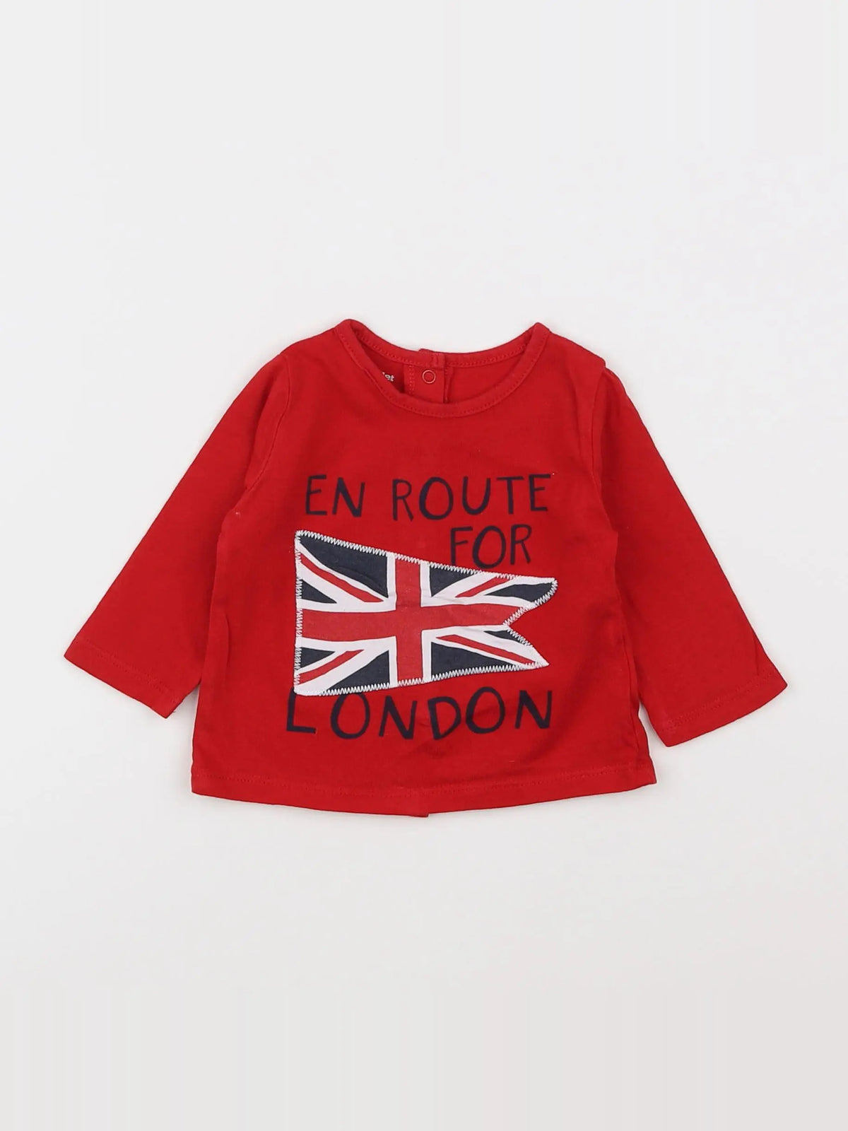 Vertbaudet - tee-shirt rouge - 3 mois