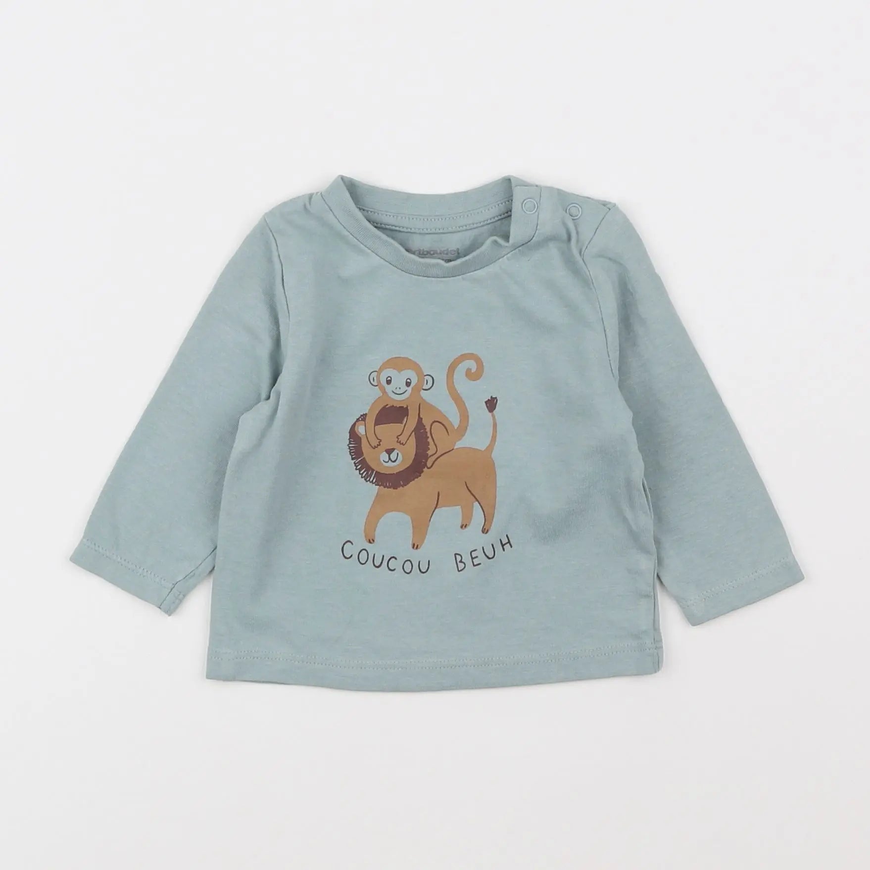 Vertbaudet - tee-shirt vert - 3 mois