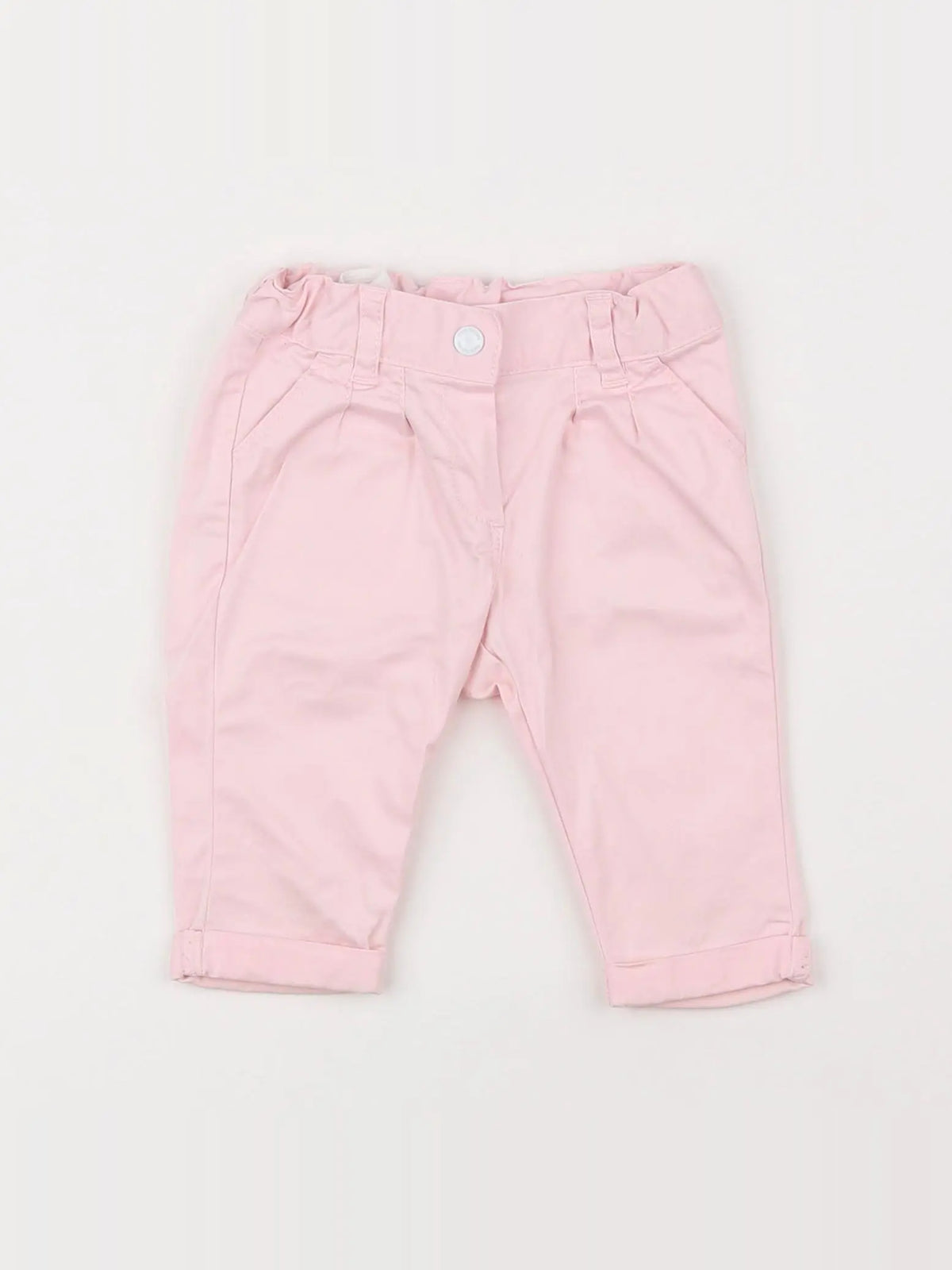 Petit Bateau - pantalon rose - 3 mois
