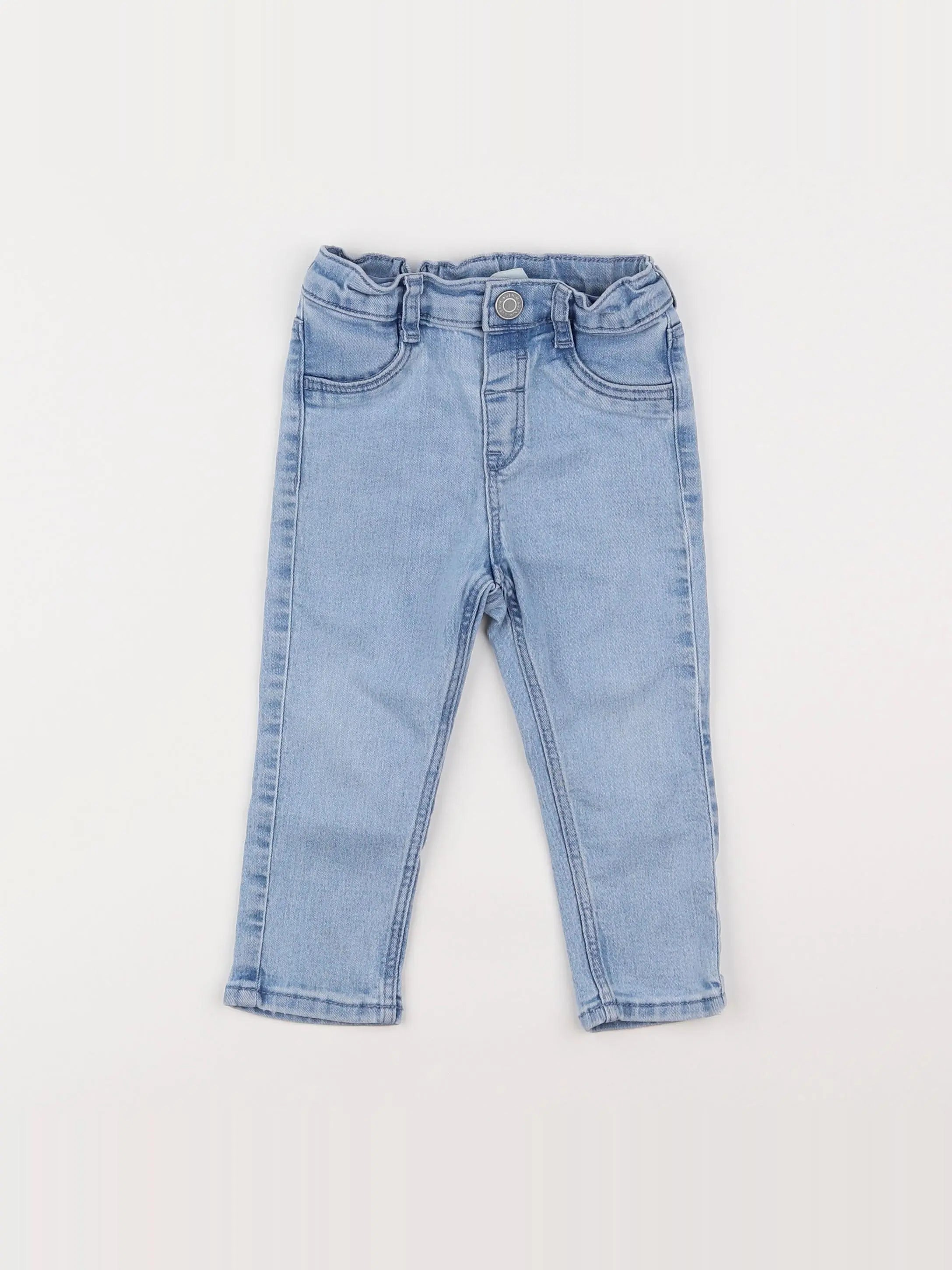 H&M - jean bleu - 9/12 mois