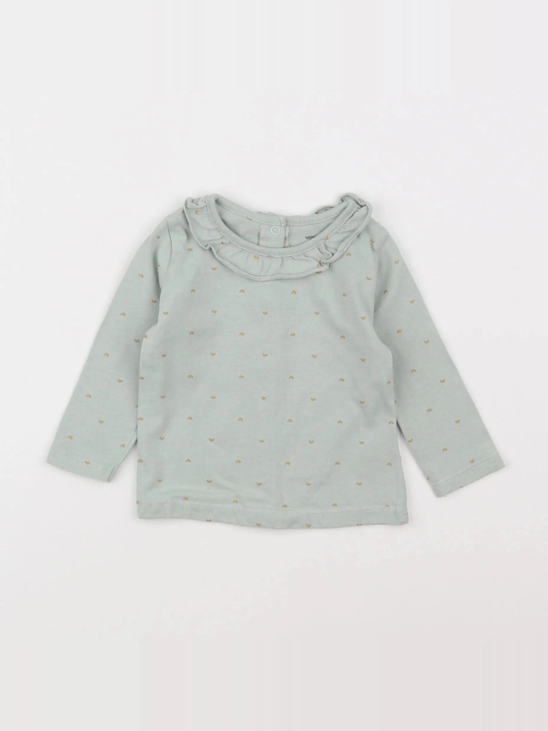 Vertbaudet - tee-shirt vert - 6 mois