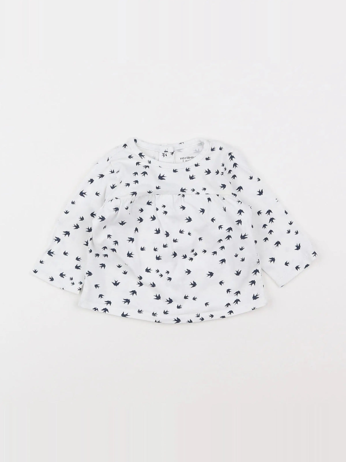 Vertbaudet - tee-shirt blanc - 3 mois