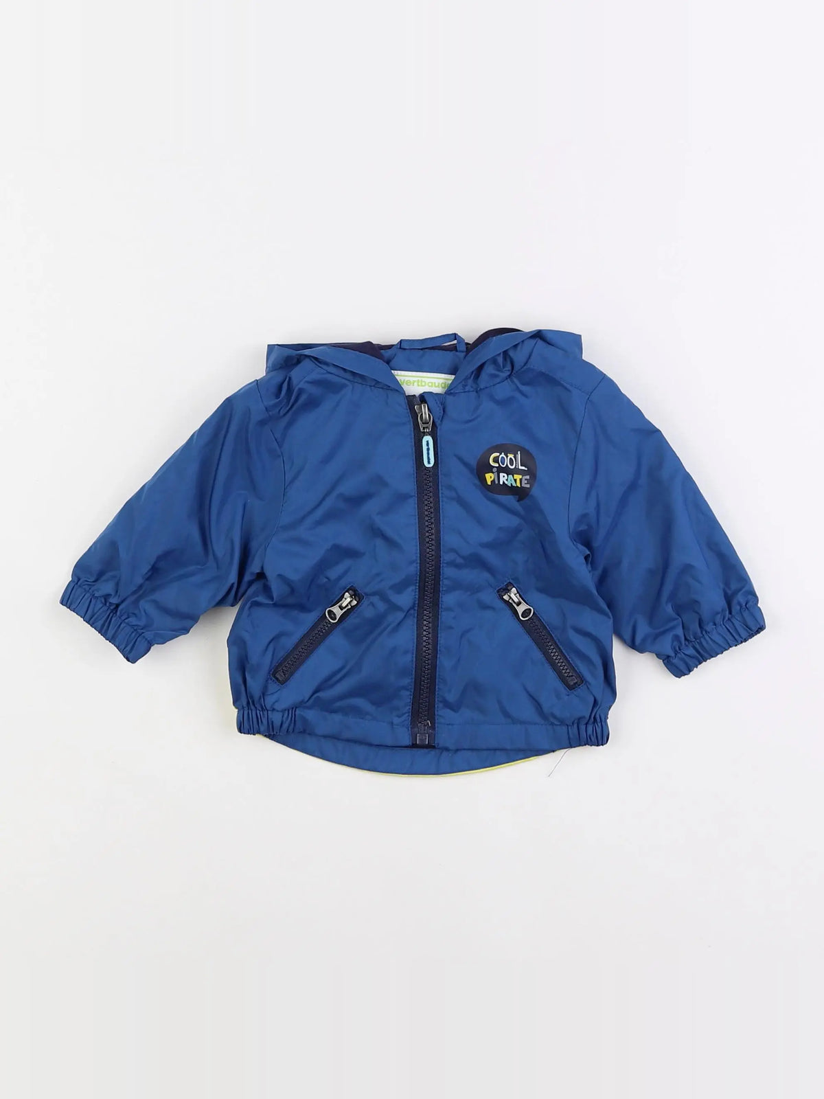 Vertbaudet - coupe-vent bleu - 3 mois
