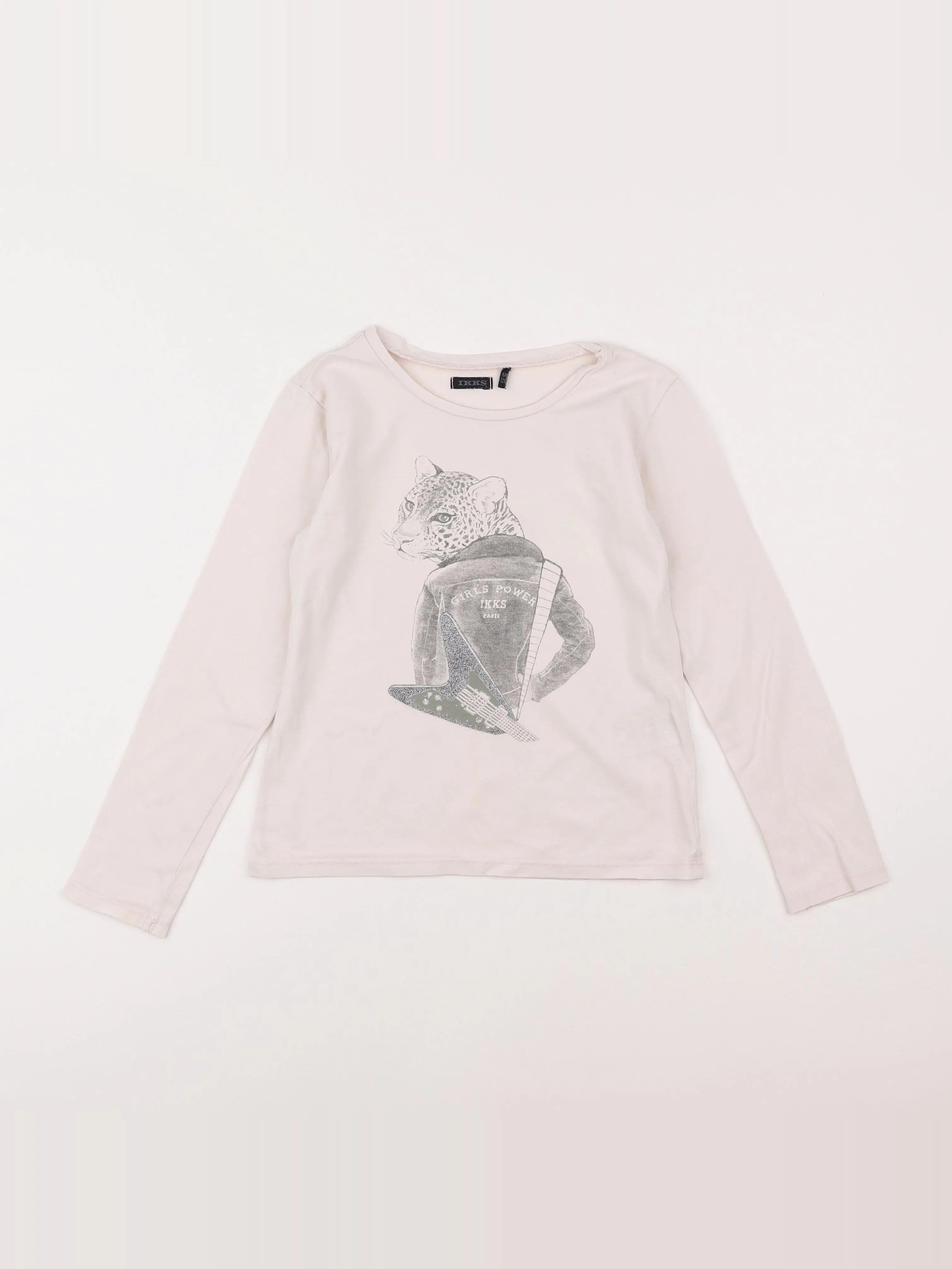 IKKS - tee-shirt blanc - 8 ans