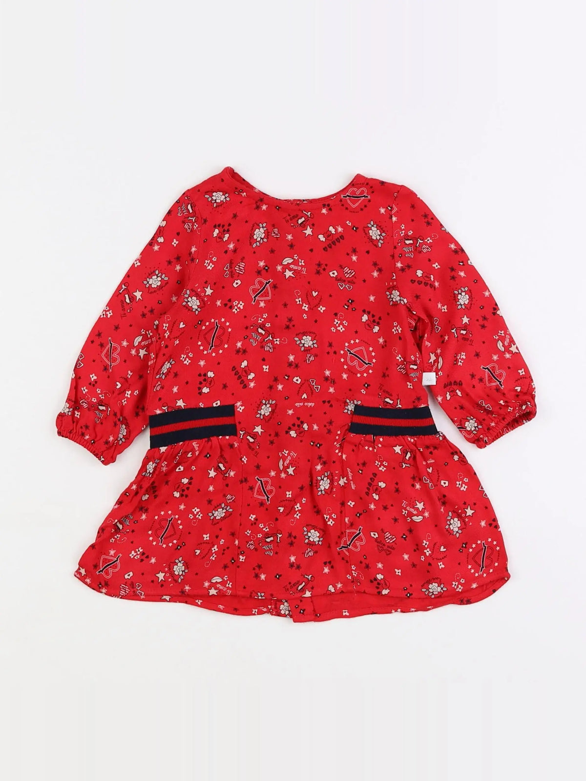 IKKS - robe rouge - 6 mois