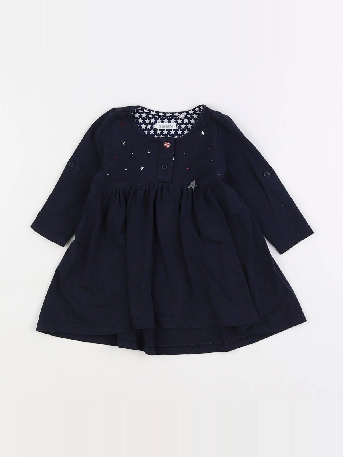 IKKS - robe bleu - 6 mois