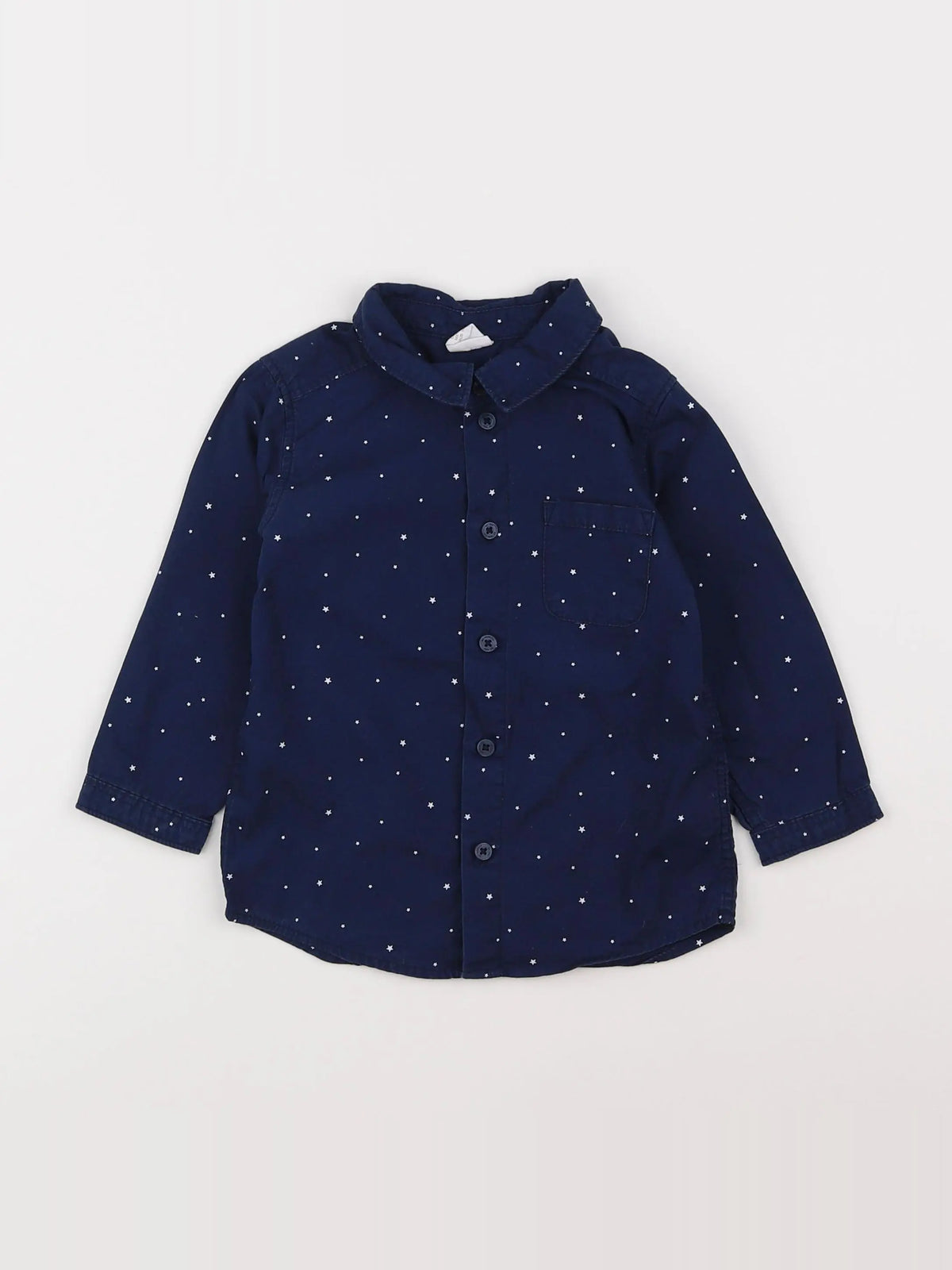 H&M - chemise bleu - 12/18 mois