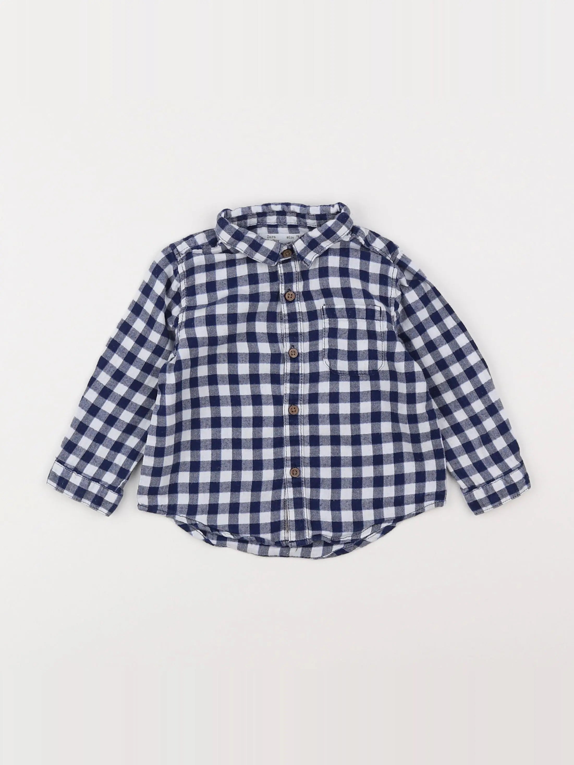 Zara - chemise bleu - 9/12 mois