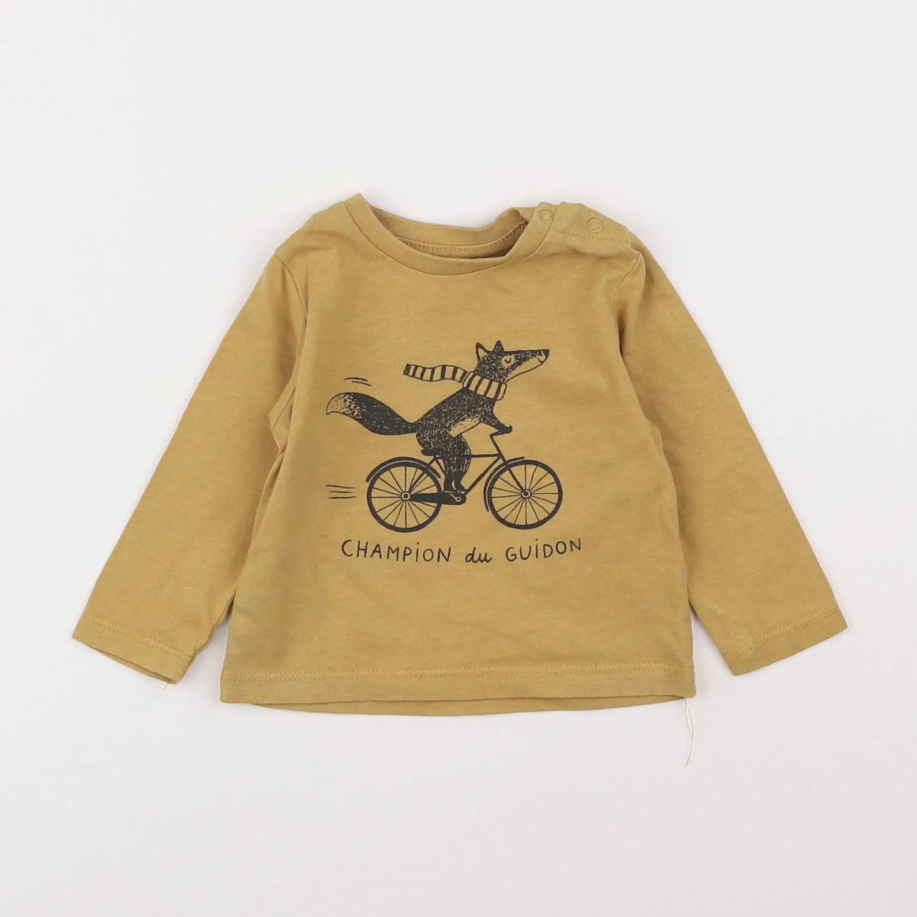 Vertbaudet - tee-shirt jaune - 3 mois
