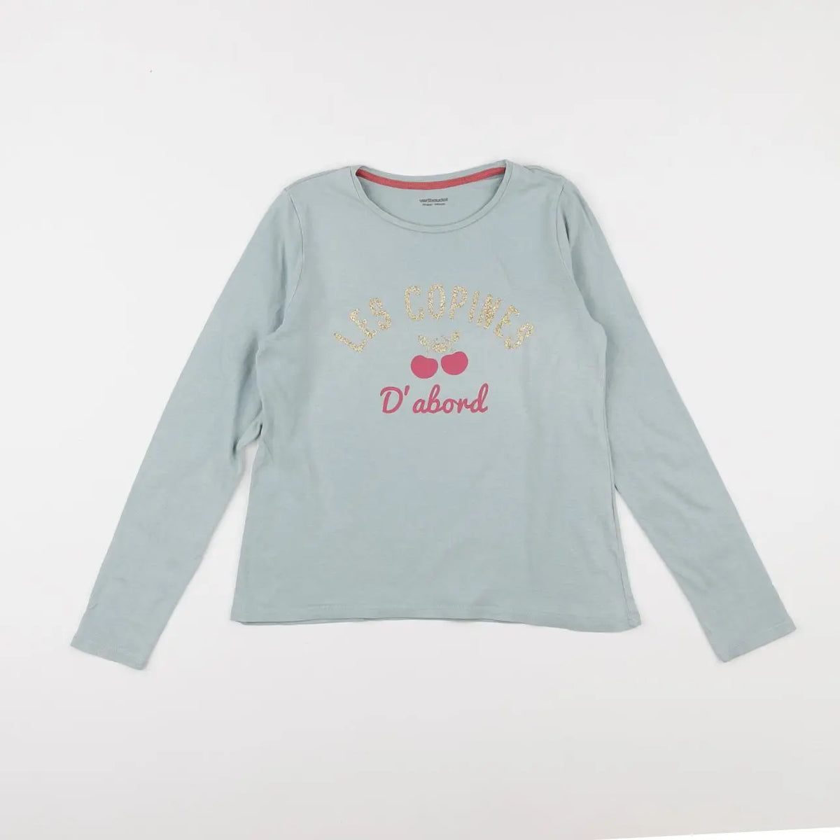 Vertbaudet - tee-shirt bleu - 10 ans