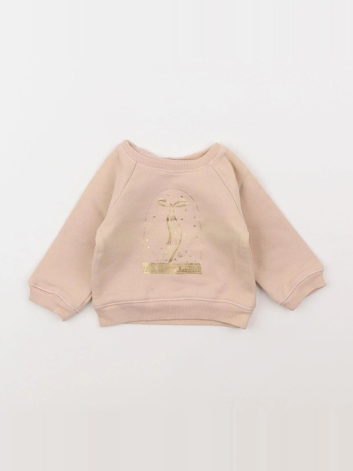 Louis Louise - sweat rose - 6 mois