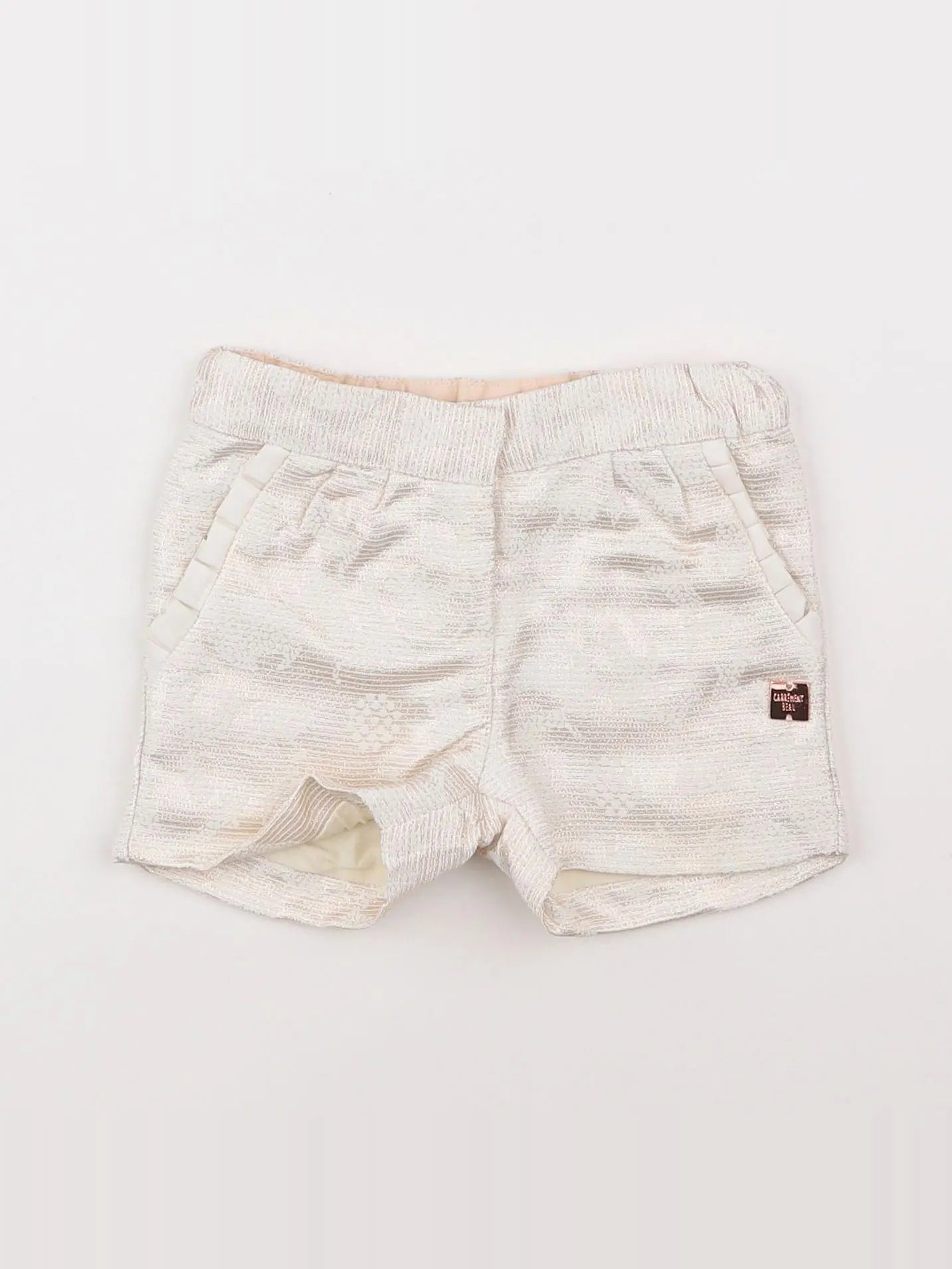 Carrément Beau - short beige - 6 mois