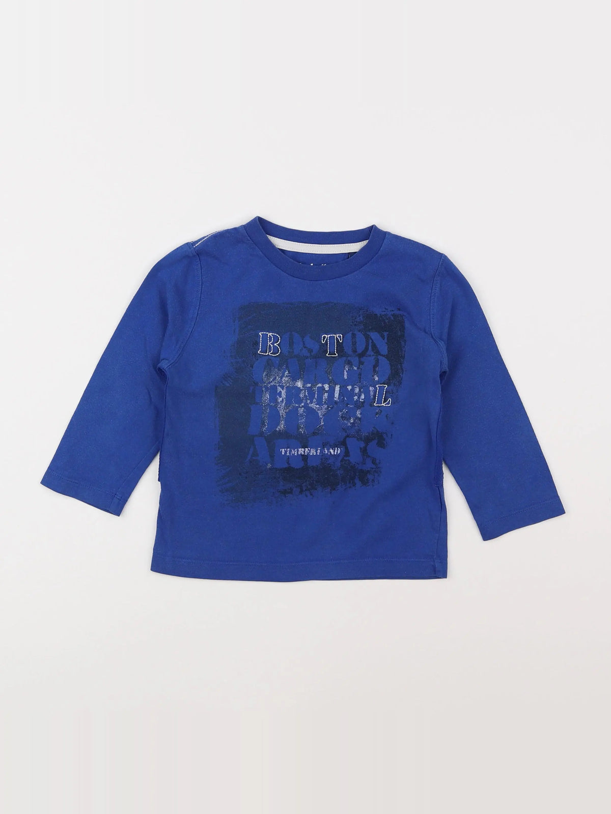 Timberland - tee-shirt bleu, blanc - 2 ans