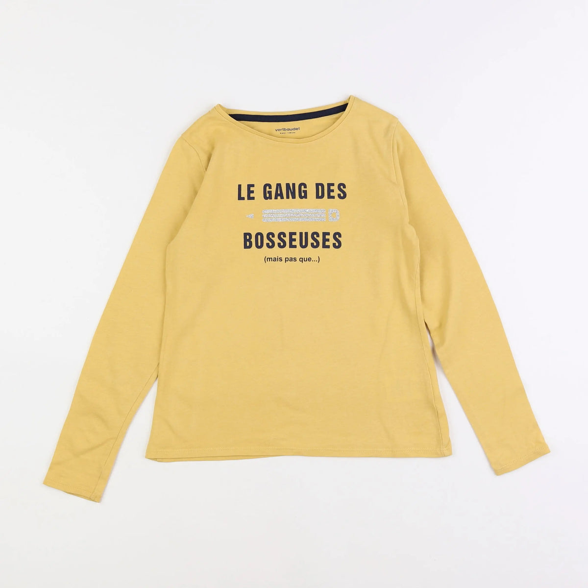 Vertbaudet - tee-shirt jaune - 8 ans
