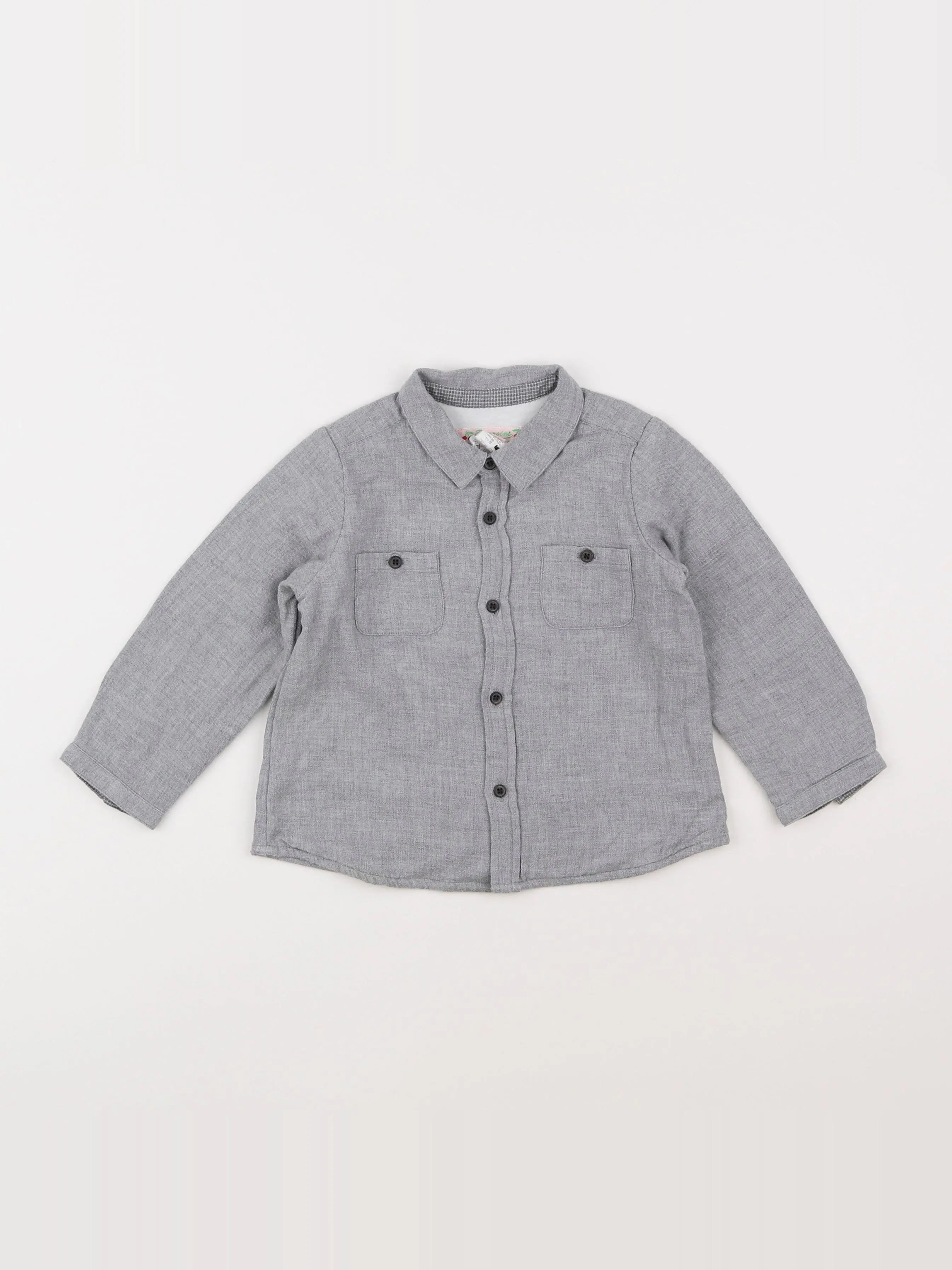 Bonpoint - chemise gris - 2 ans