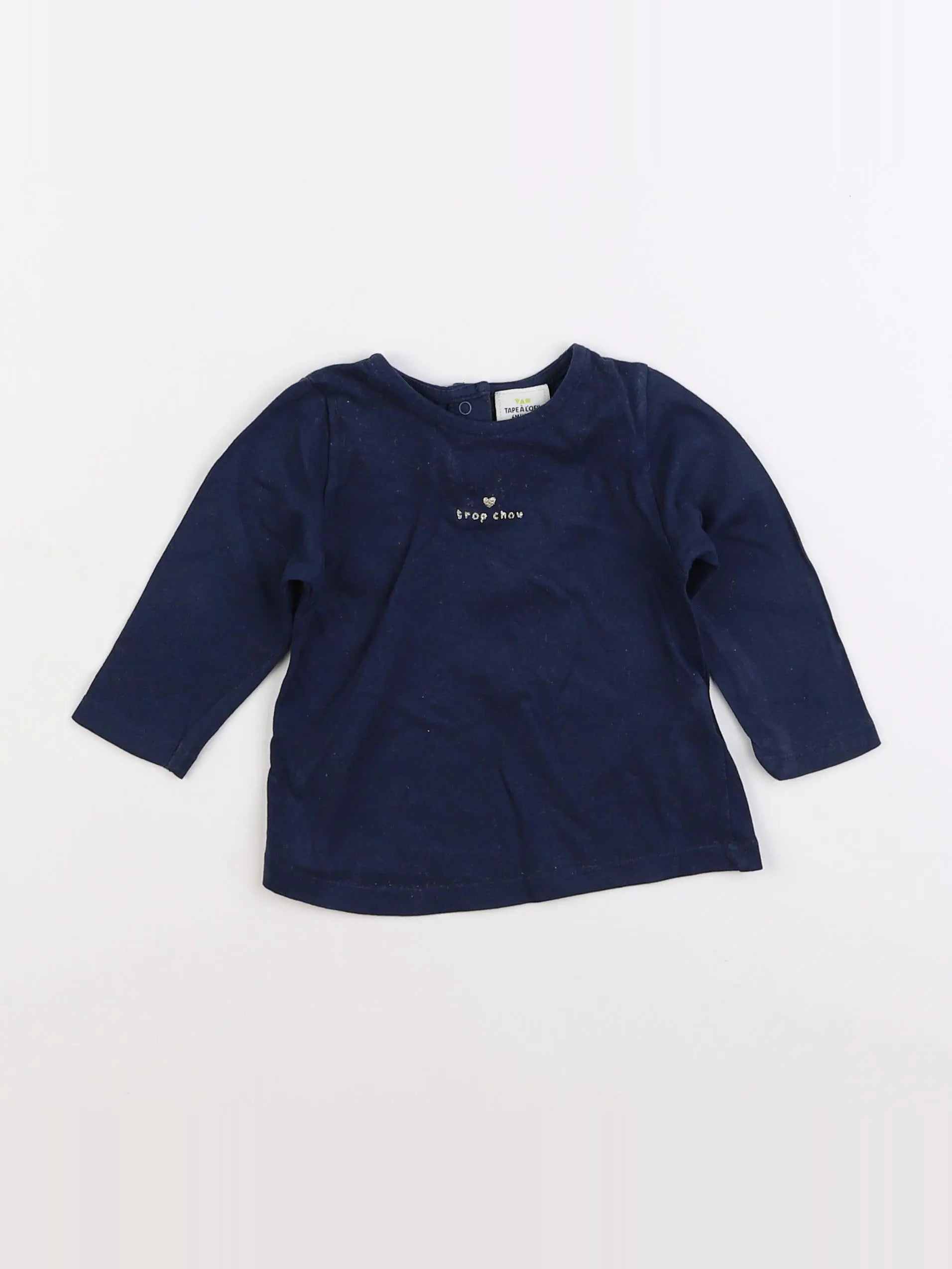 Tape à l'oeil - tee-shirt bleu - 6 mois