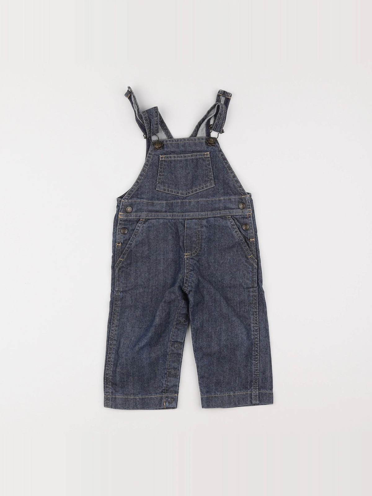 Petit Bateau - salopette bleu - 12 mois