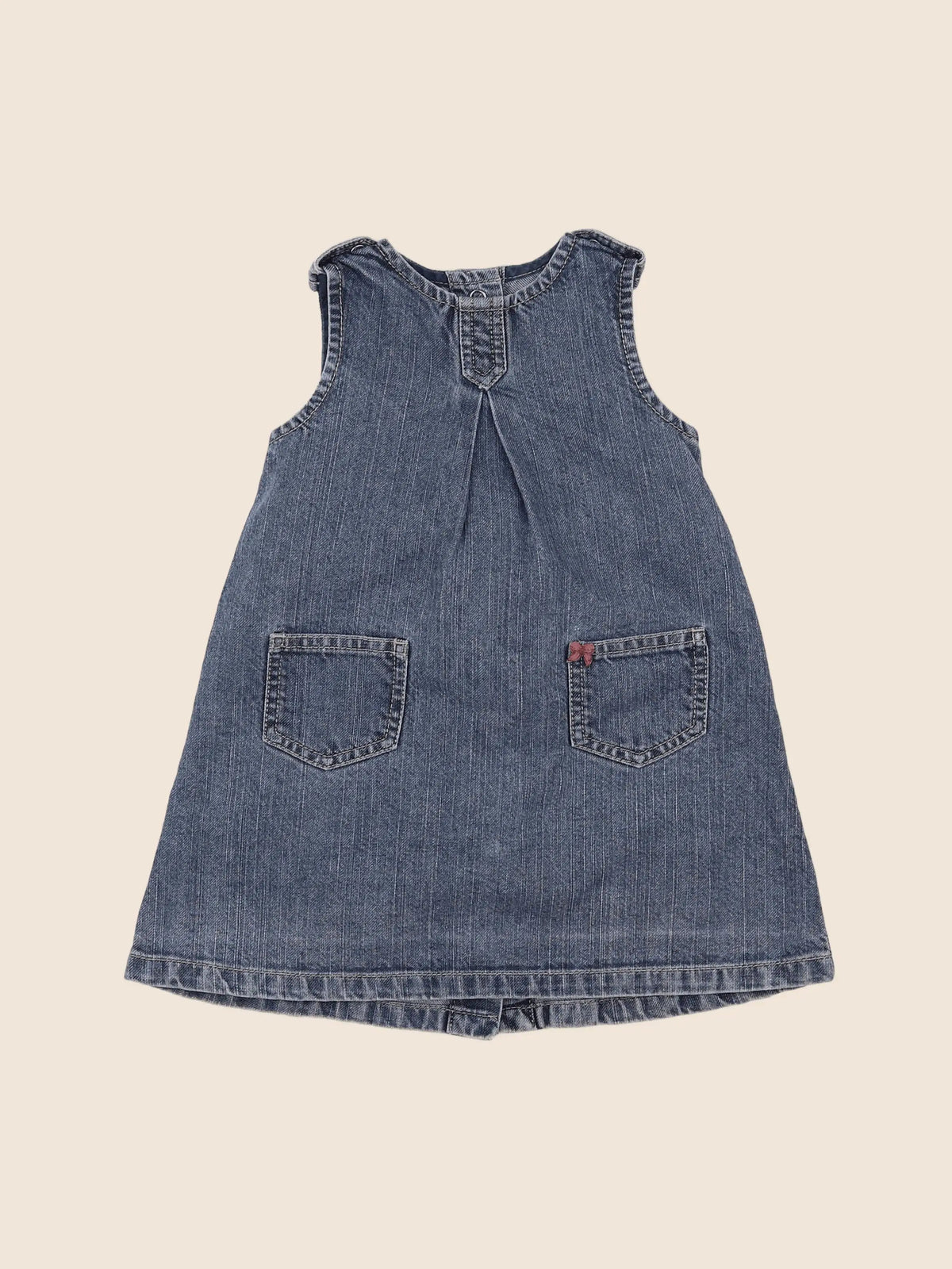 Petit Bateau - robe bleu - 18 mois