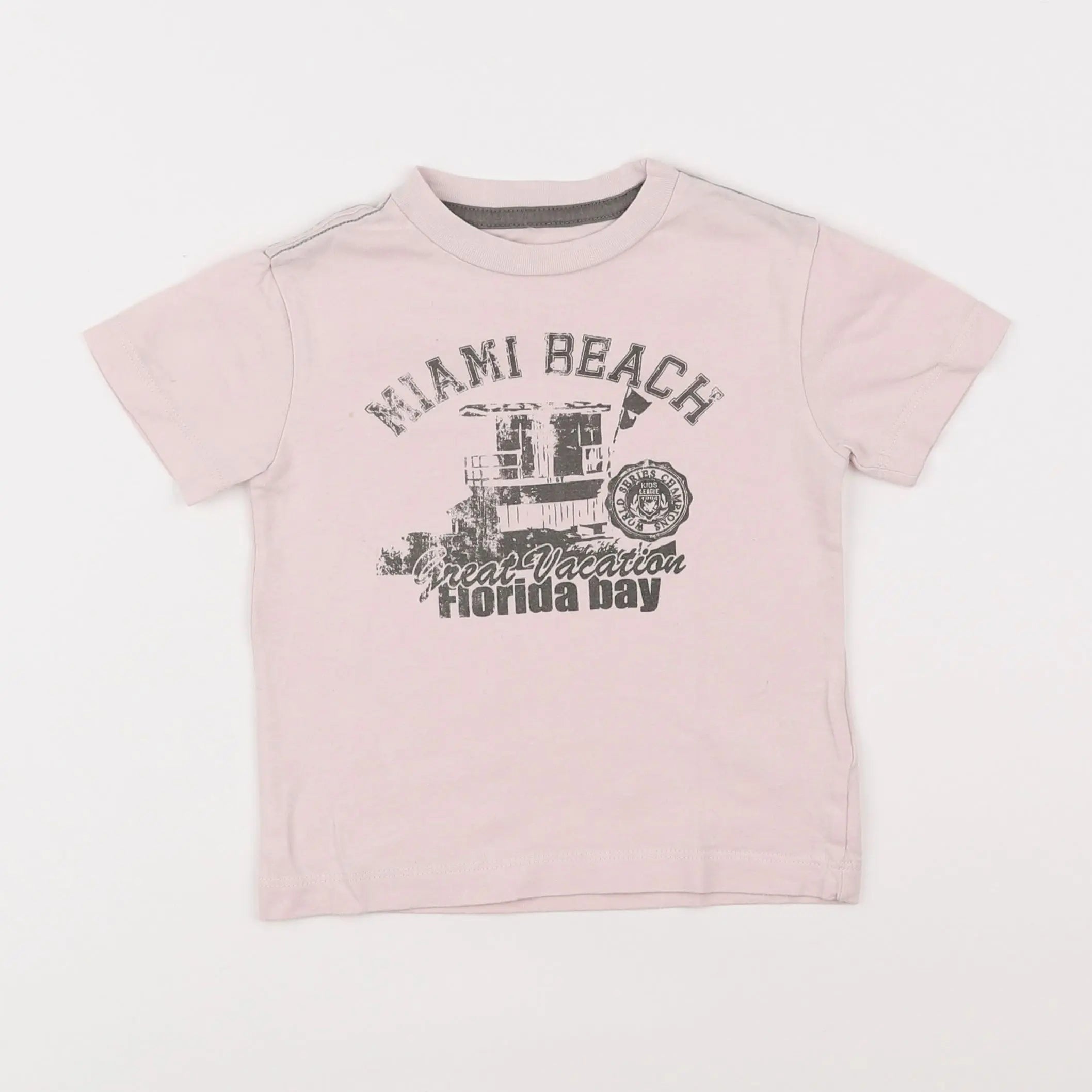 Vertbaudet - tee-shirt rose - 2 ans