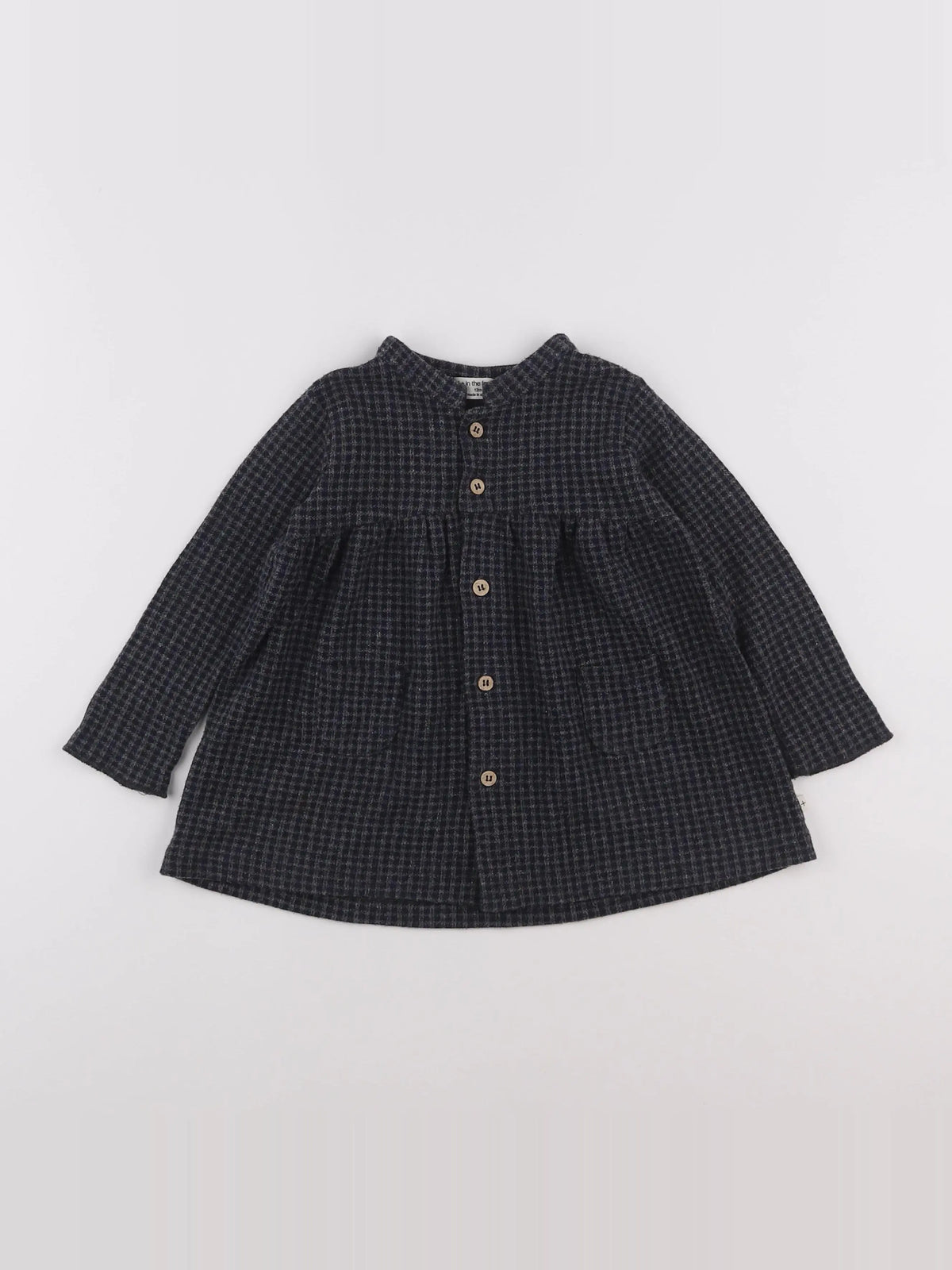 1+ In the family - robe gris - 12 mois