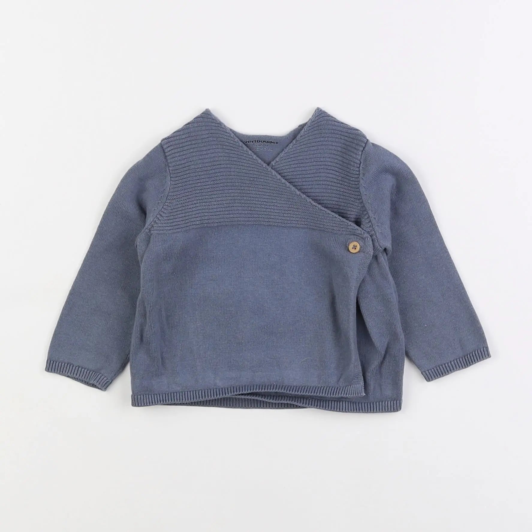 Vertbaudet - gilet gris - 6 mois