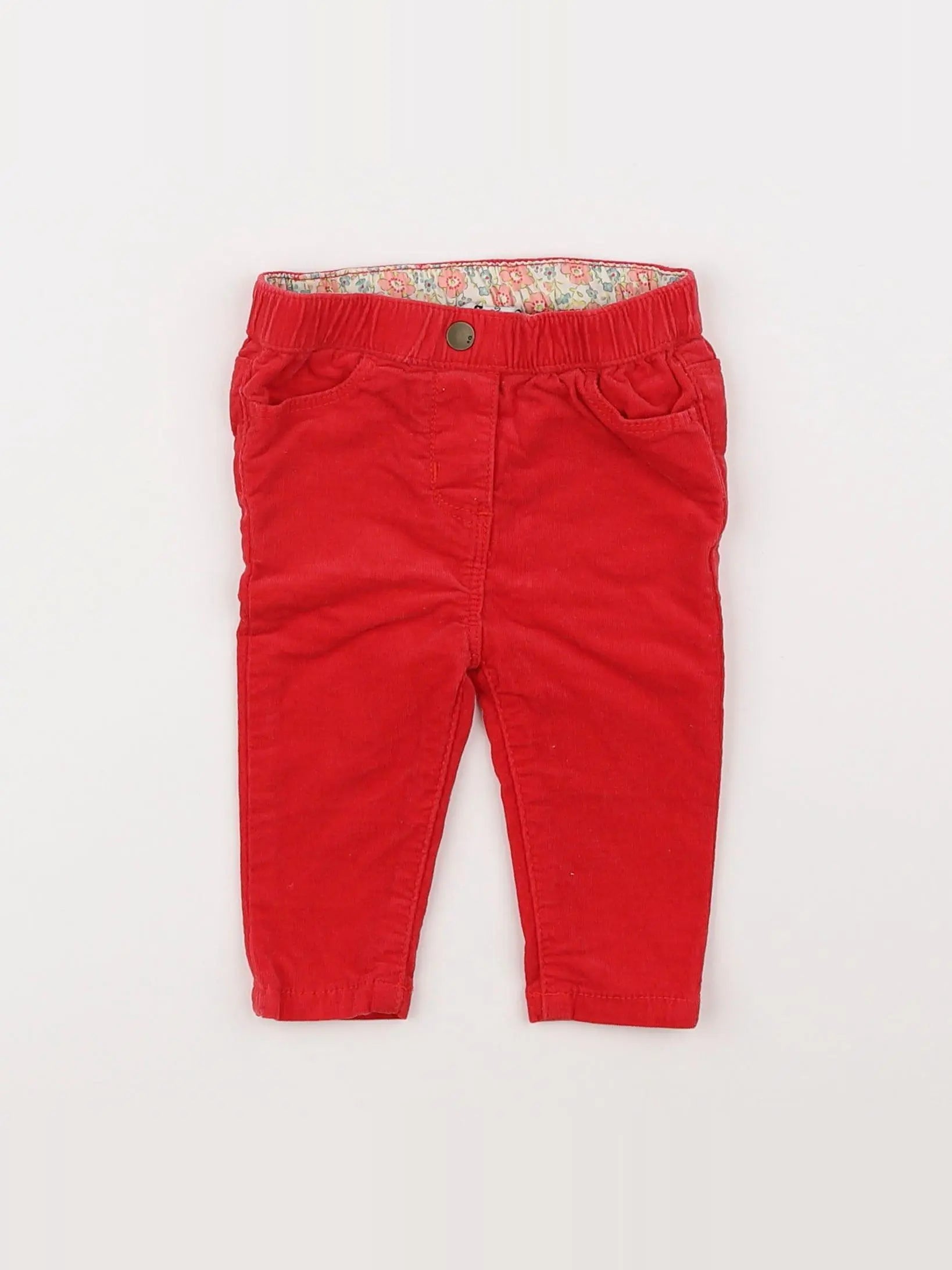 Cyrillus - pantalon rouge - 6 mois