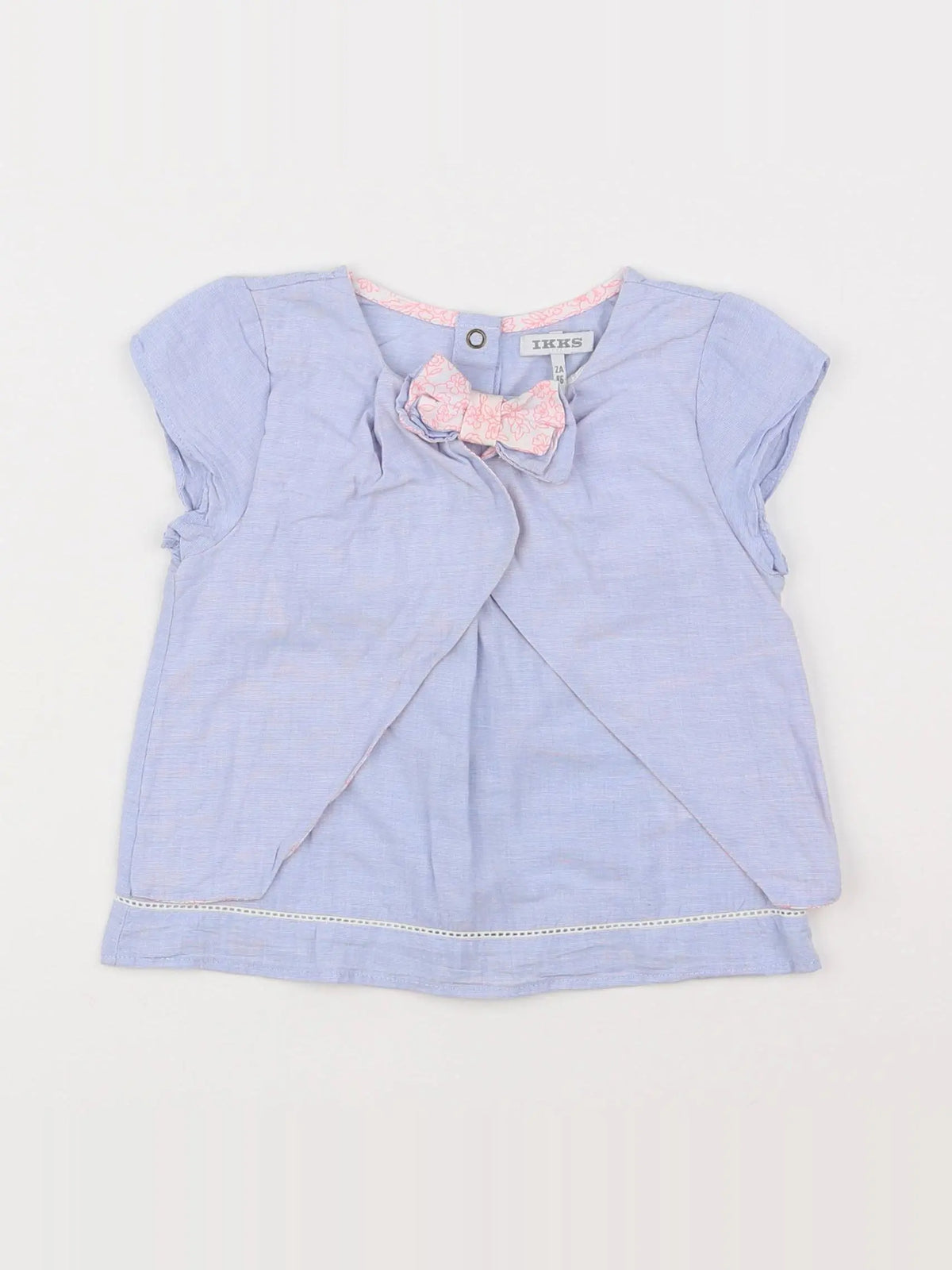 IKKS - blouse bleu - 2 ans